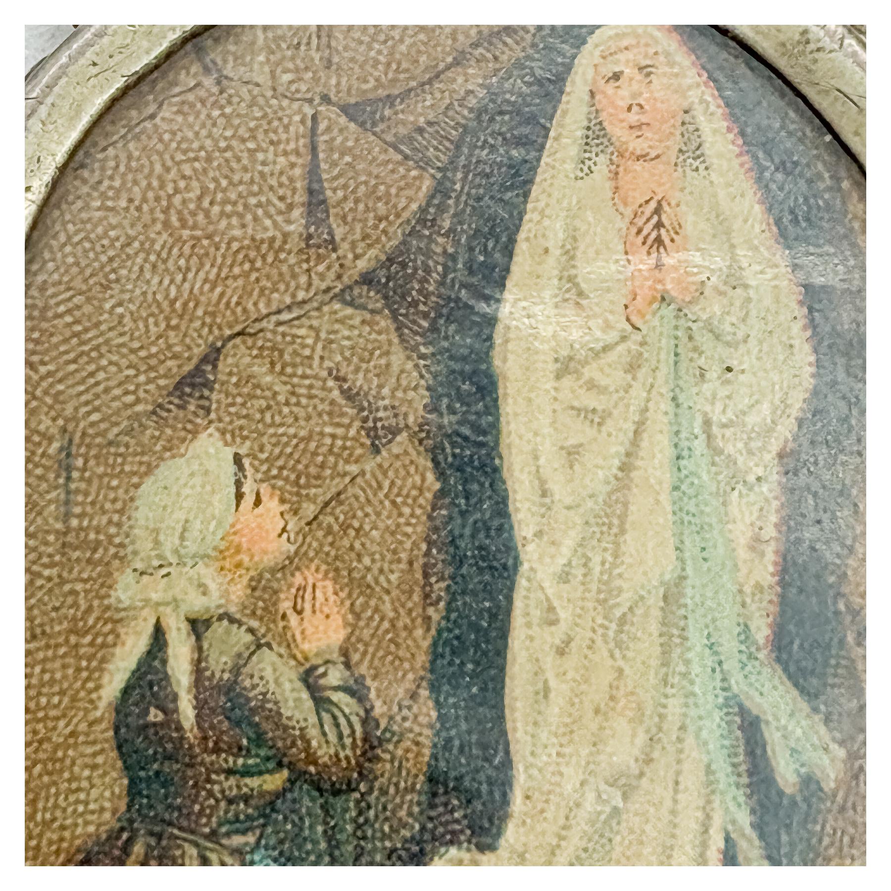 MEDALLÓN DE PLATA DEL SIGLO XVIII