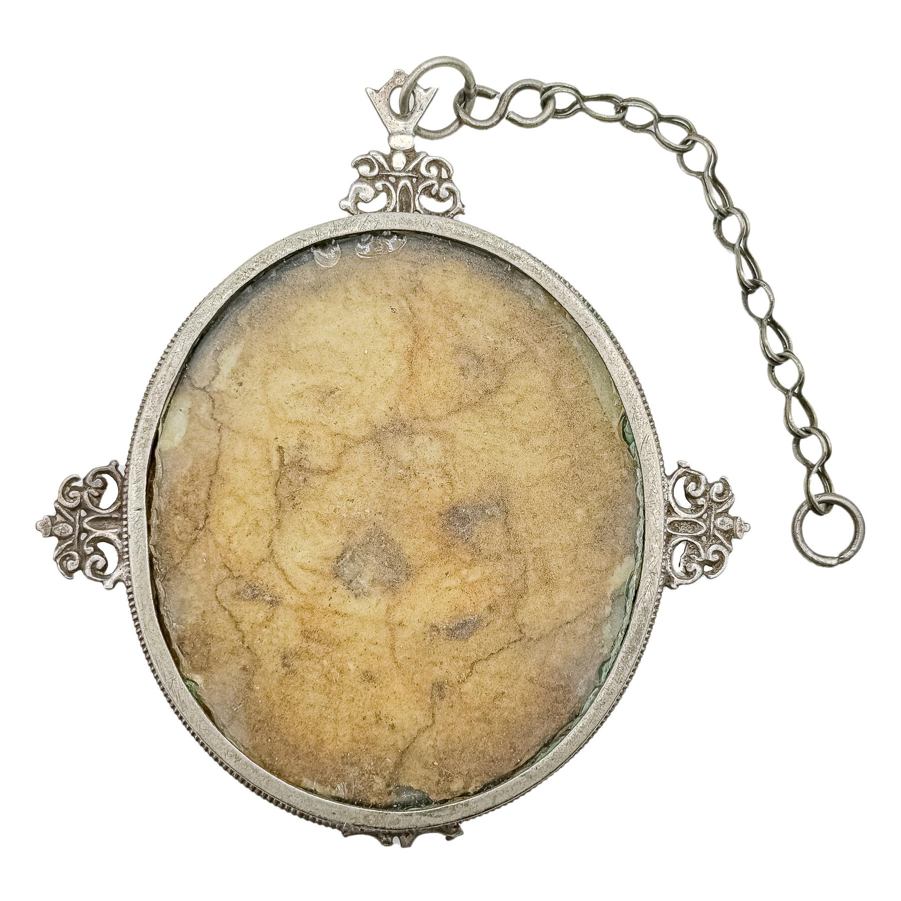 RELICARIO DE PLATA DE LA SEGUNDA MITAD DE S. XVIII