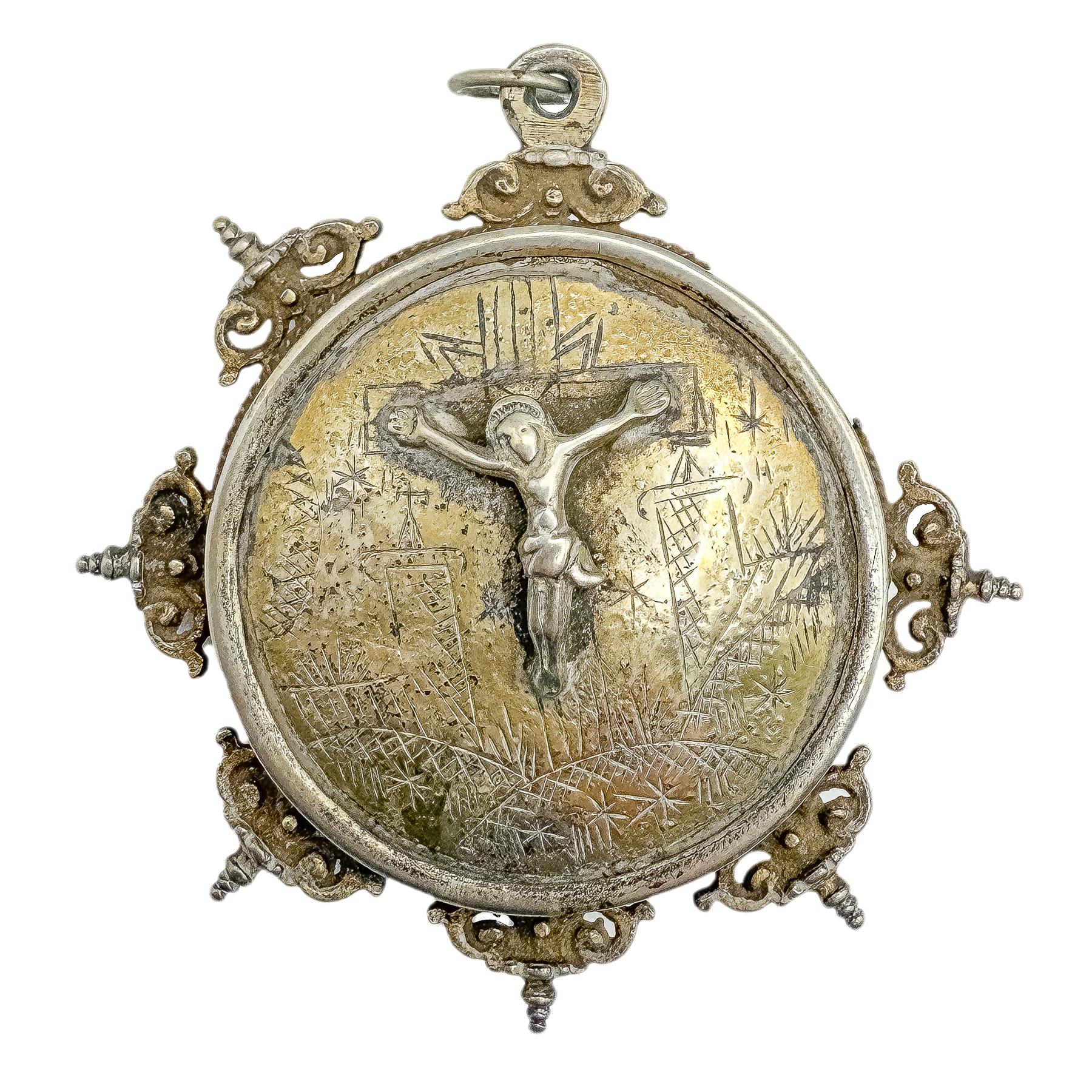 MEDALLÓN PATENA CASTELLANO DEL S. XVII-XVIII