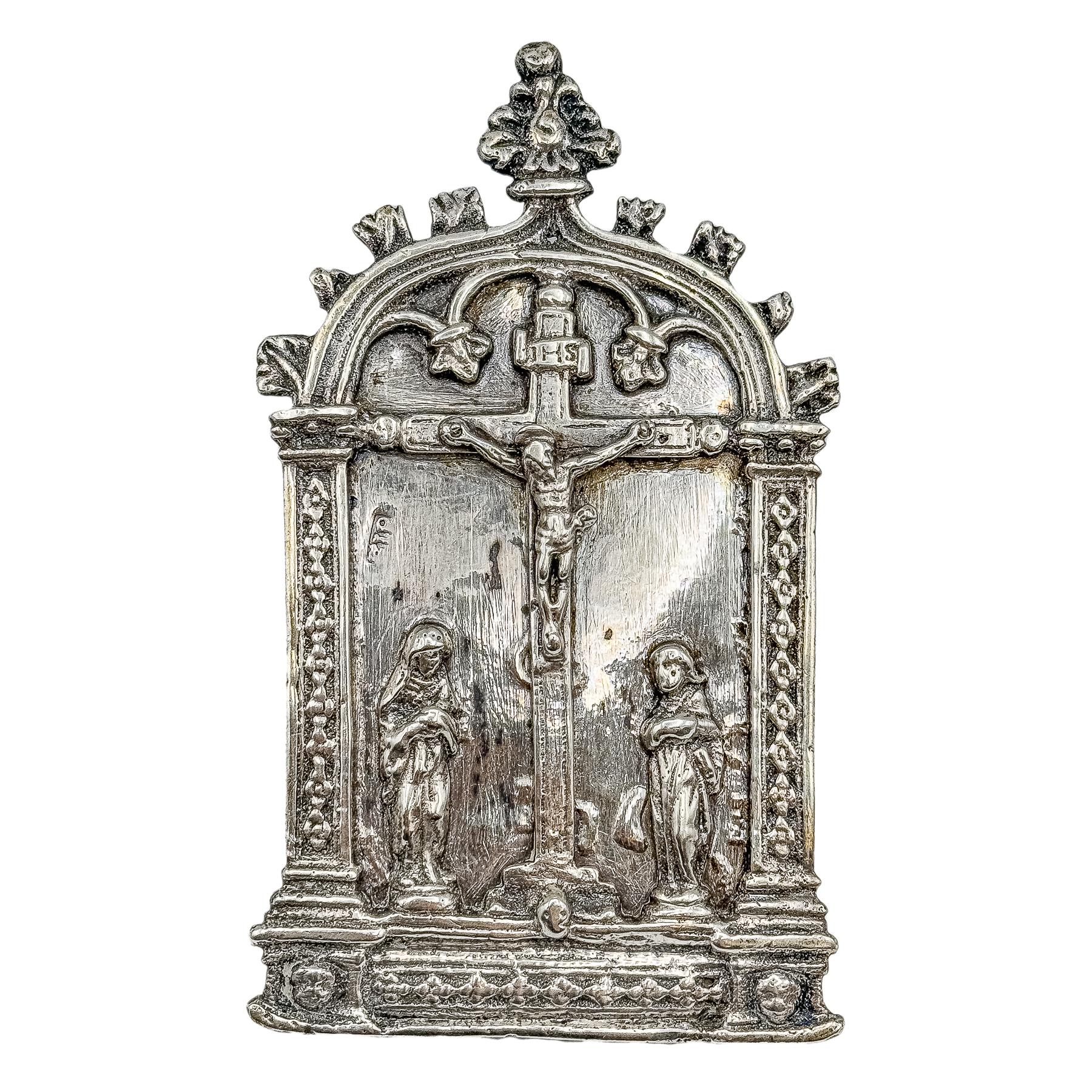 PORTAPAZ BELGA DE PLATA DE FINALES DE SIGLO XIX