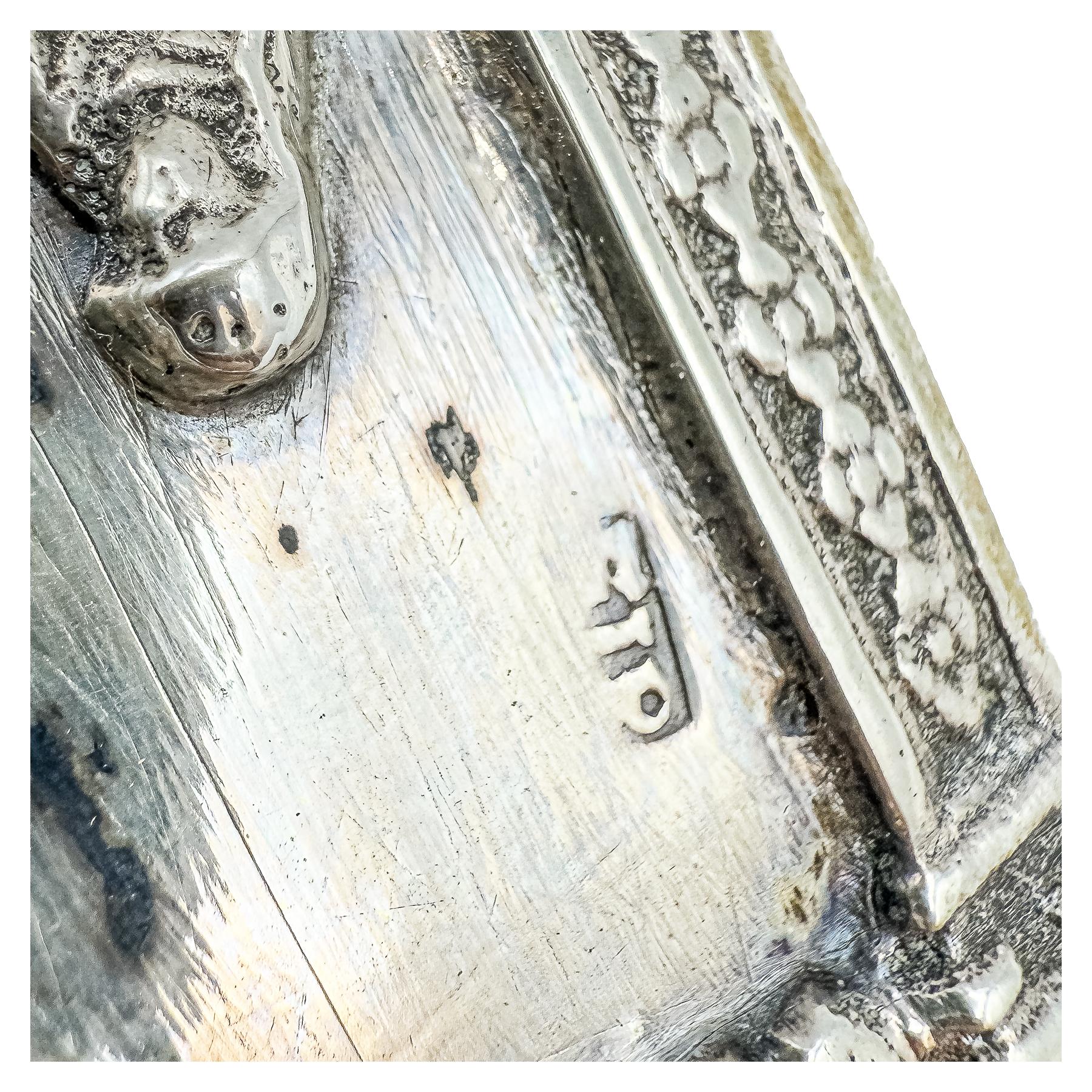 PORTAPAZ BELGA DE PLATA DE FINALES DE SIGLO XIX