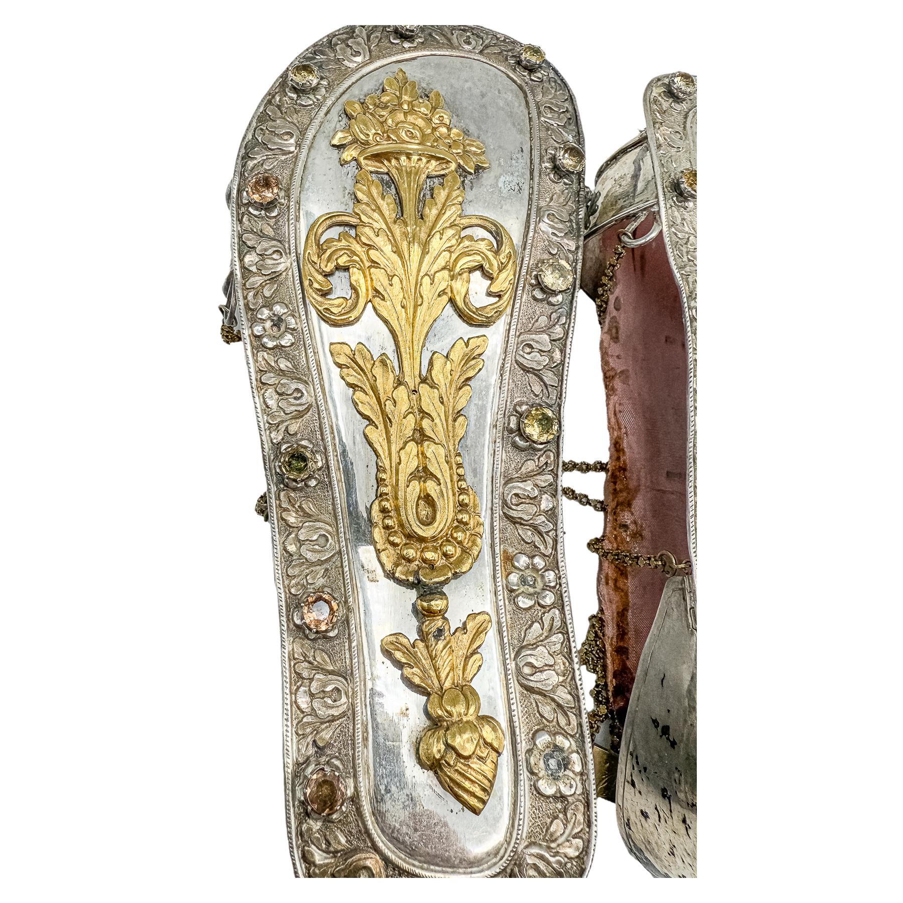 ZAPATILLAS DE PLATA PARA IMAGEN DE MEDIADOS DEL SIGLO XIX