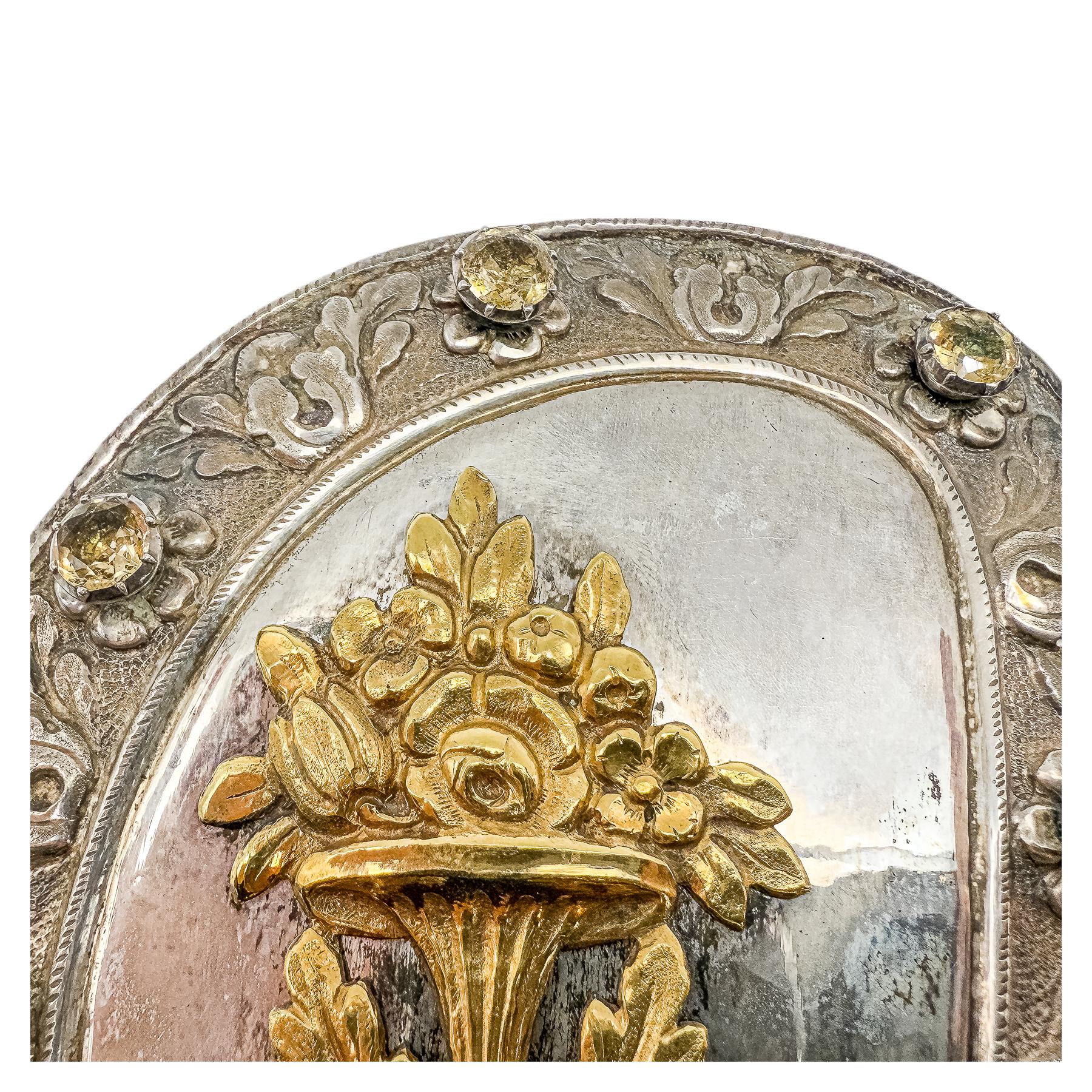 ZAPATILLAS DE PLATA PARA IMAGEN DE MEDIADOS DEL SIGLO XIX