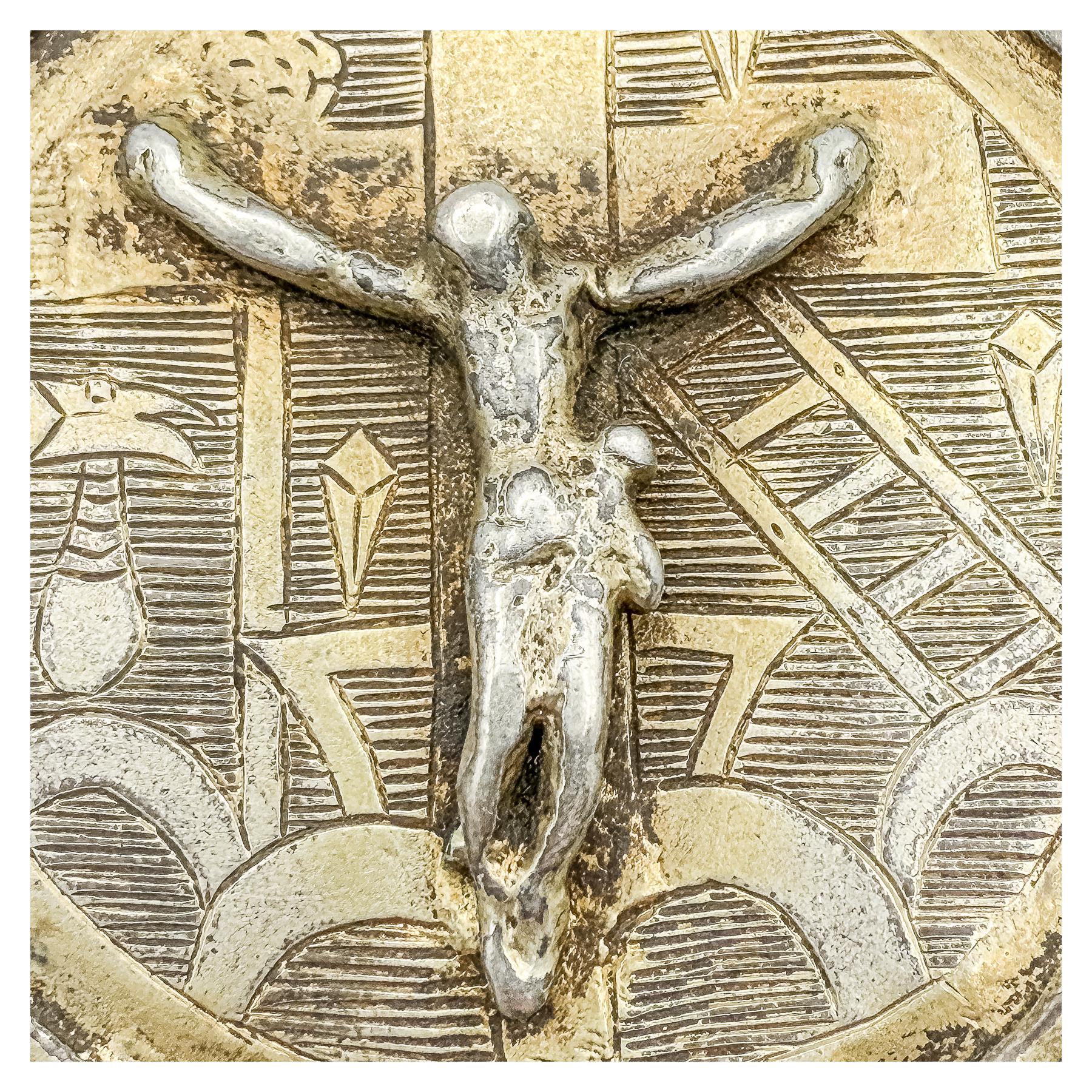 MEDALLÓN PATENA DE PLATA ESPAÑOLA DEL SIGLO XVII