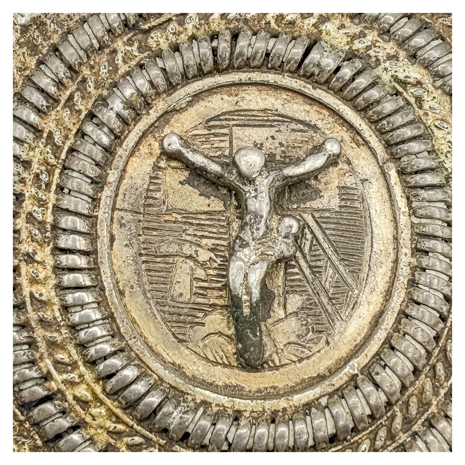 MEDALLÓN PATENA DE PLATA ESPAÑOLA DEL SIGLO XVII