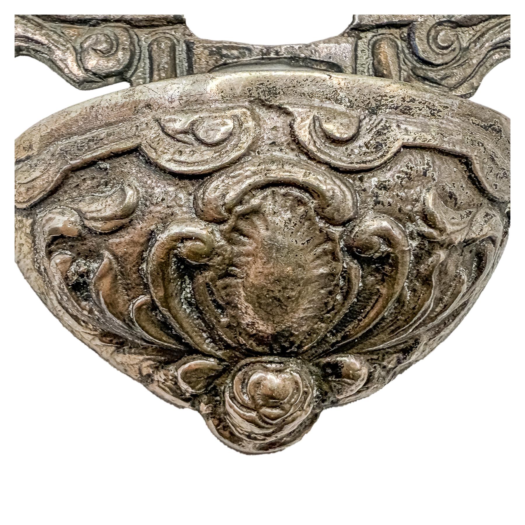 BENDITERA DE PLATA DE MEDIADOS DE SIGLO XX