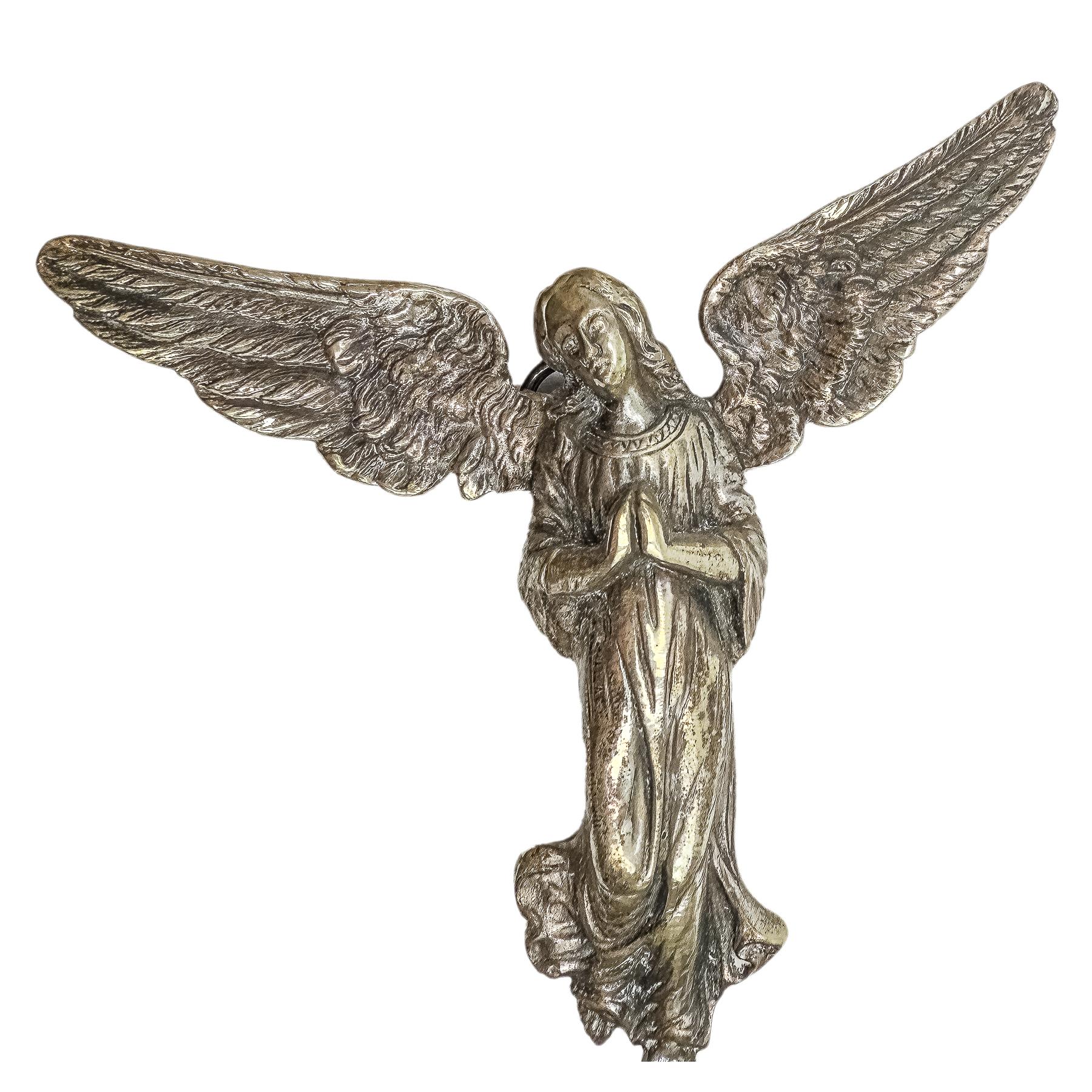 BENDITERA DE PLATA DE MEDIADOS DE SIGLO XX