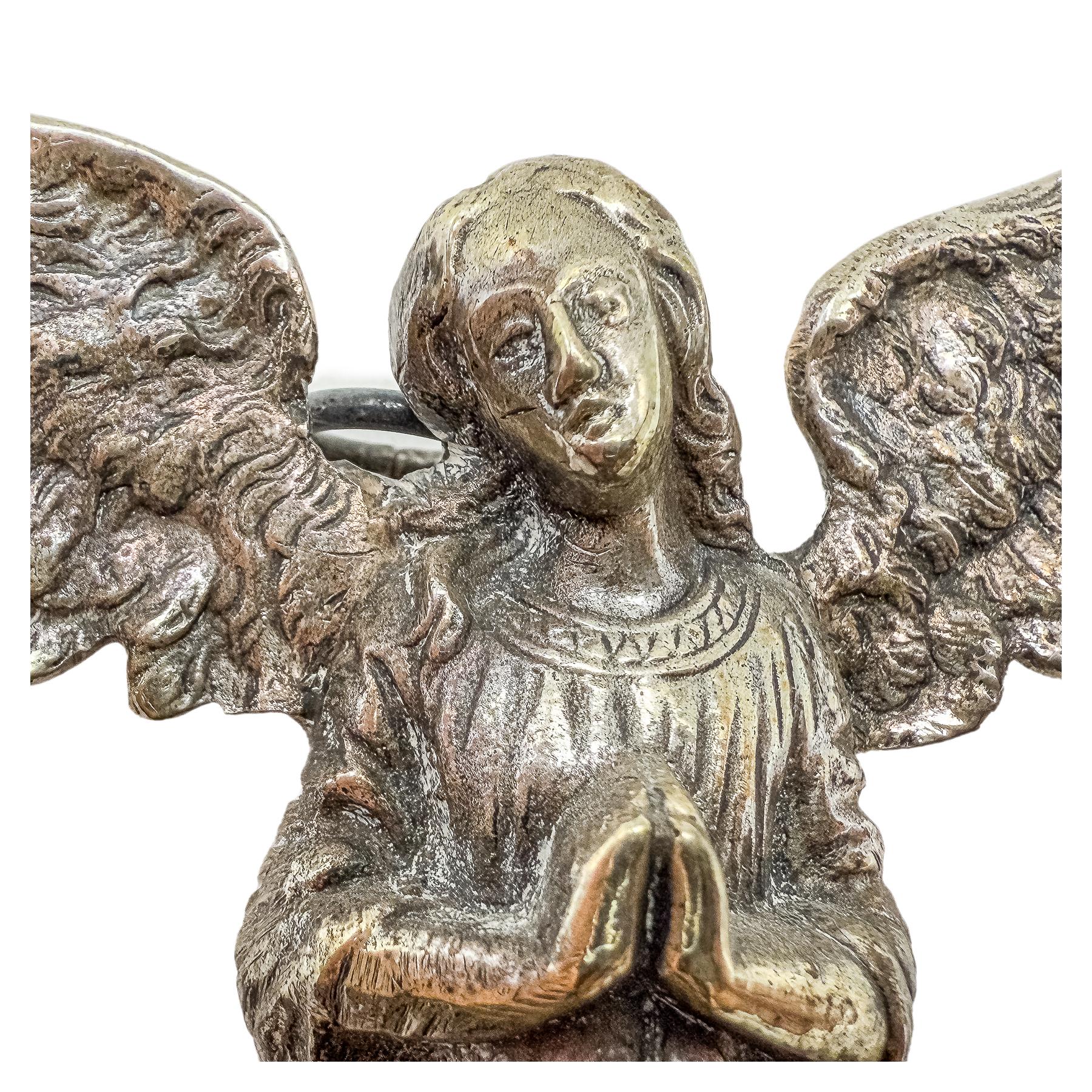 BENDITERA DE PLATA DE MEDIADOS DE SIGLO XX