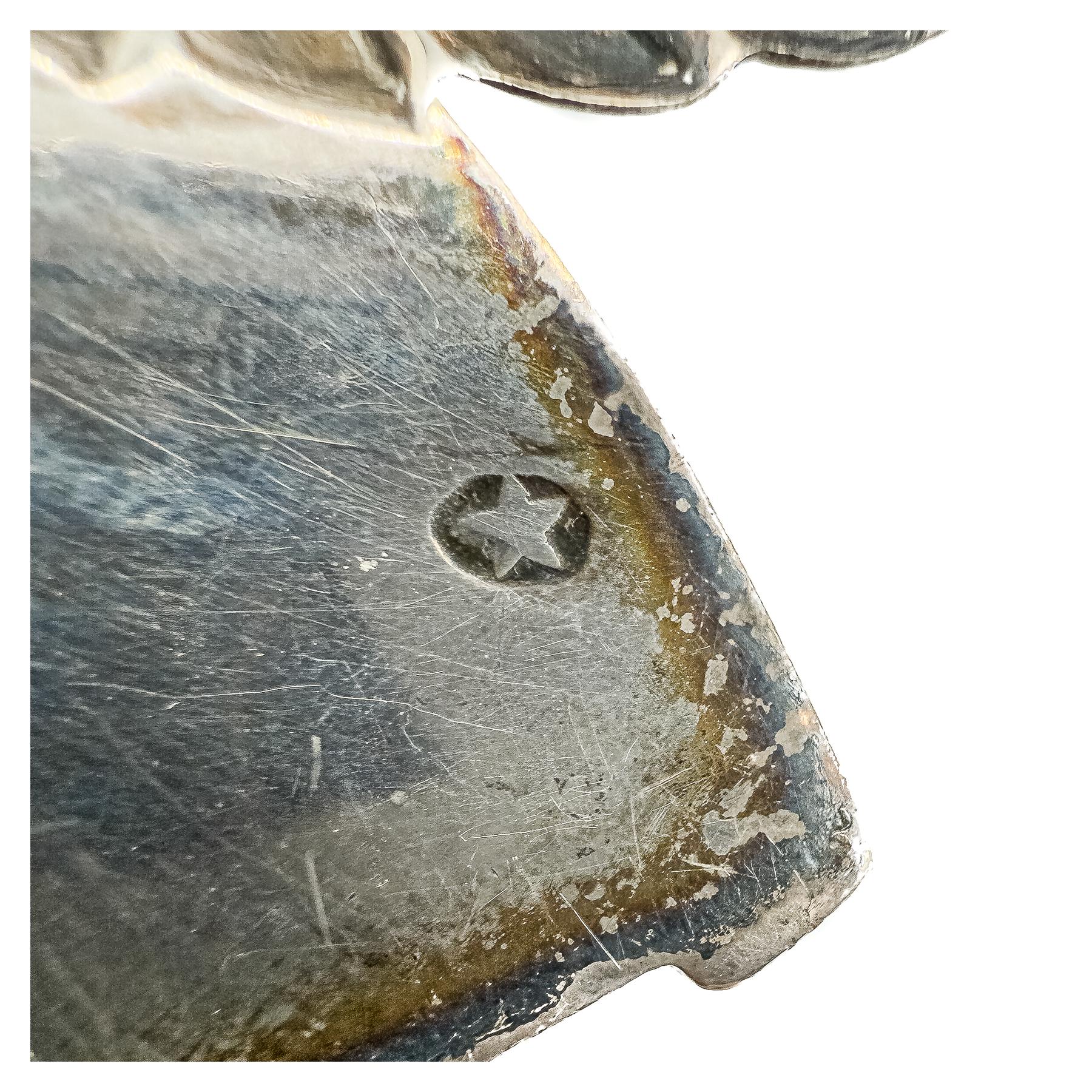 BENDITERA DE PLATA DE MEDIADOS DE SIGLO XX