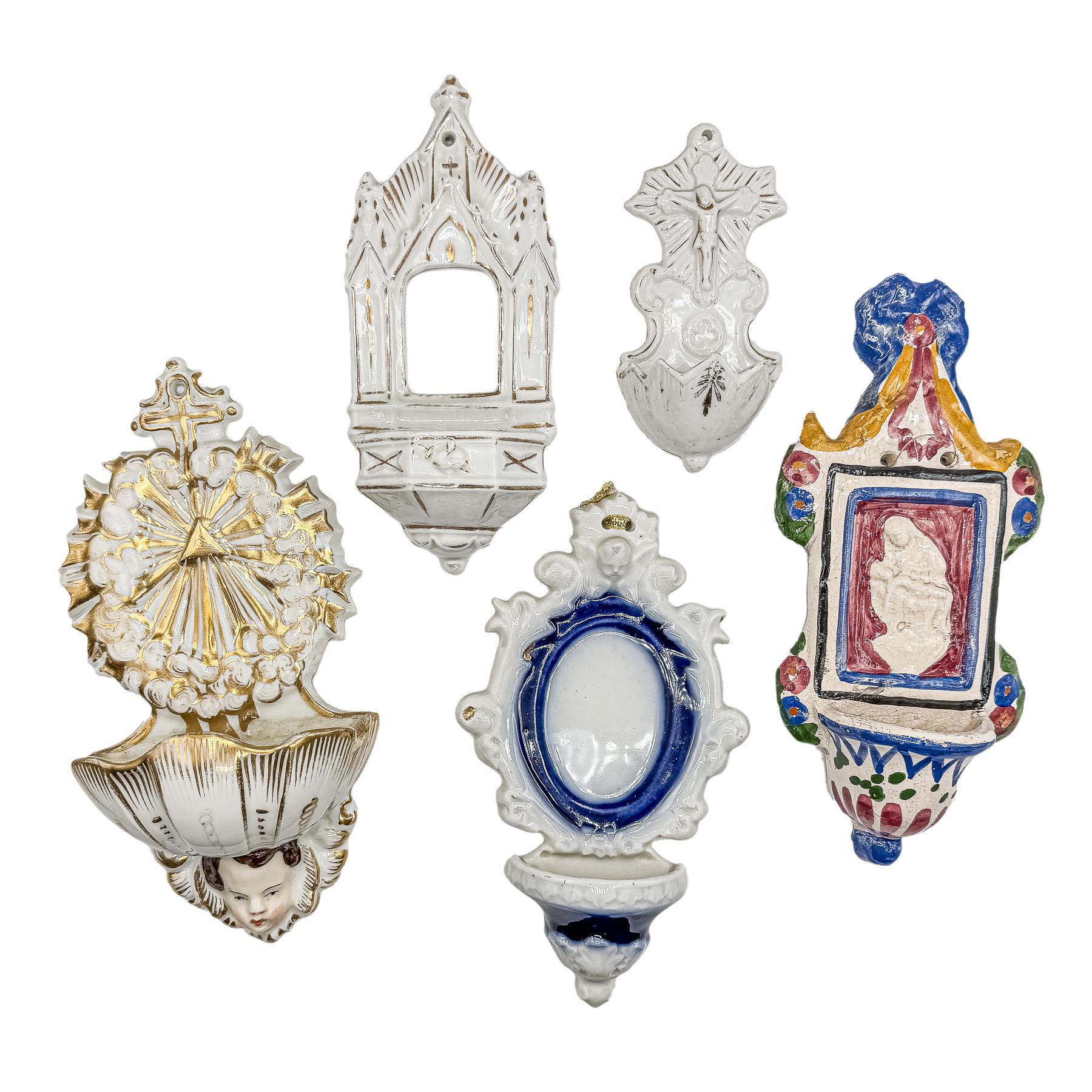 CINCO BENDITERAS DE FINALES S. XIX-XX