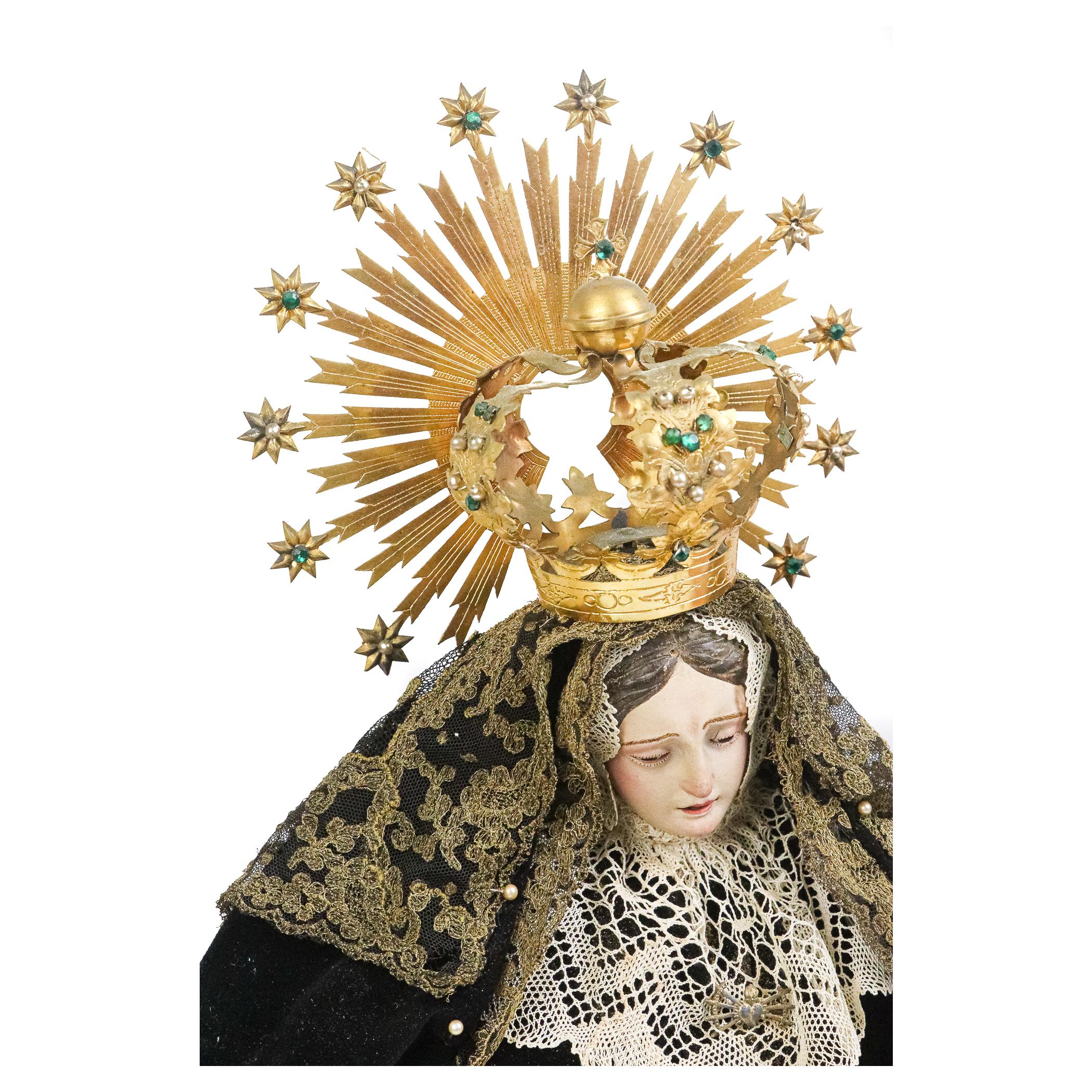 VIRGEN DOLOROSA DE FINALES DEL S.XIX