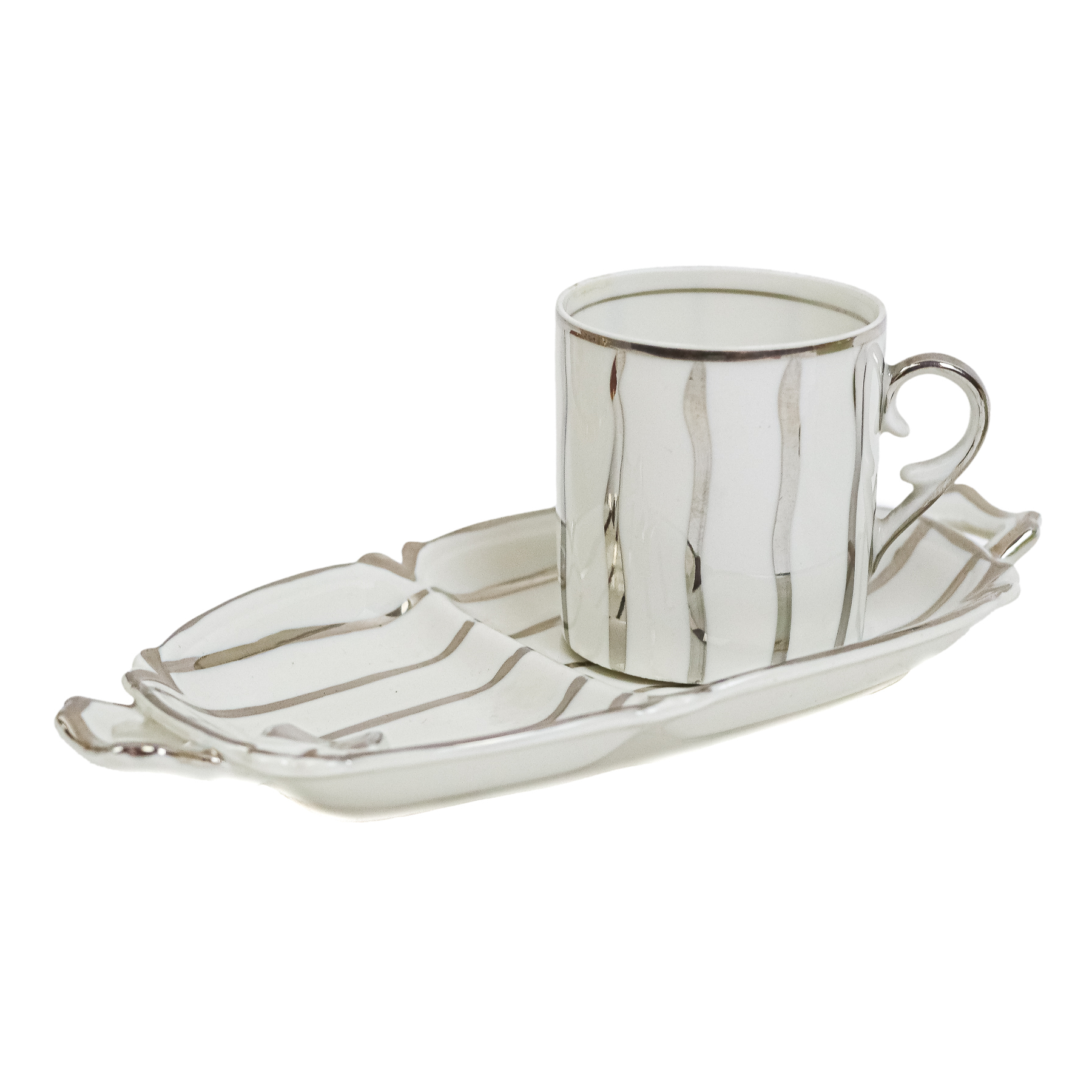 COLECCIÓN DE TAZAS EN PORCELANA DE MEDIADOS DE S. XX