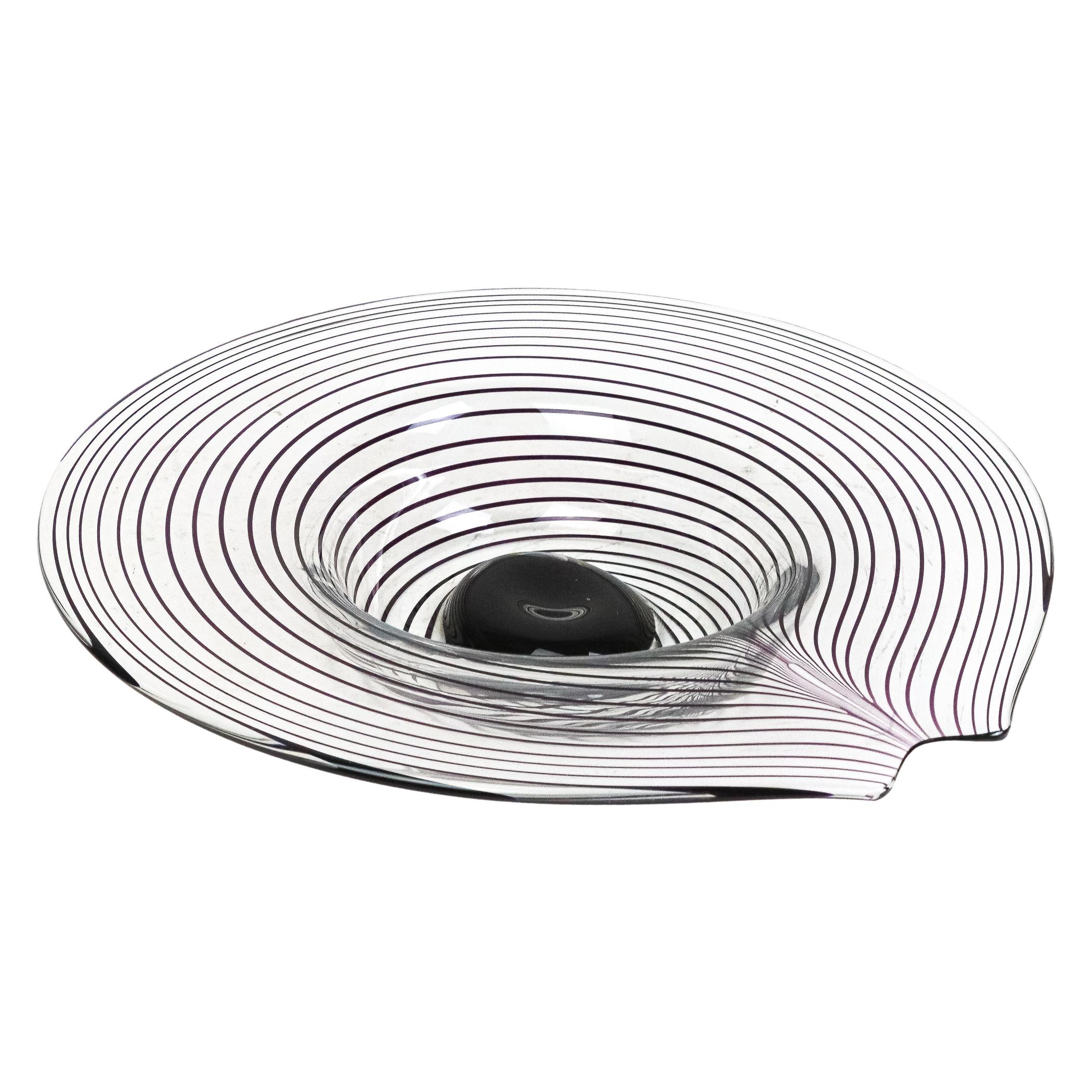 PLATO DE  CRISTAL ROSENTHAL DEL ÚLTIMO TERCIO DE S. XX