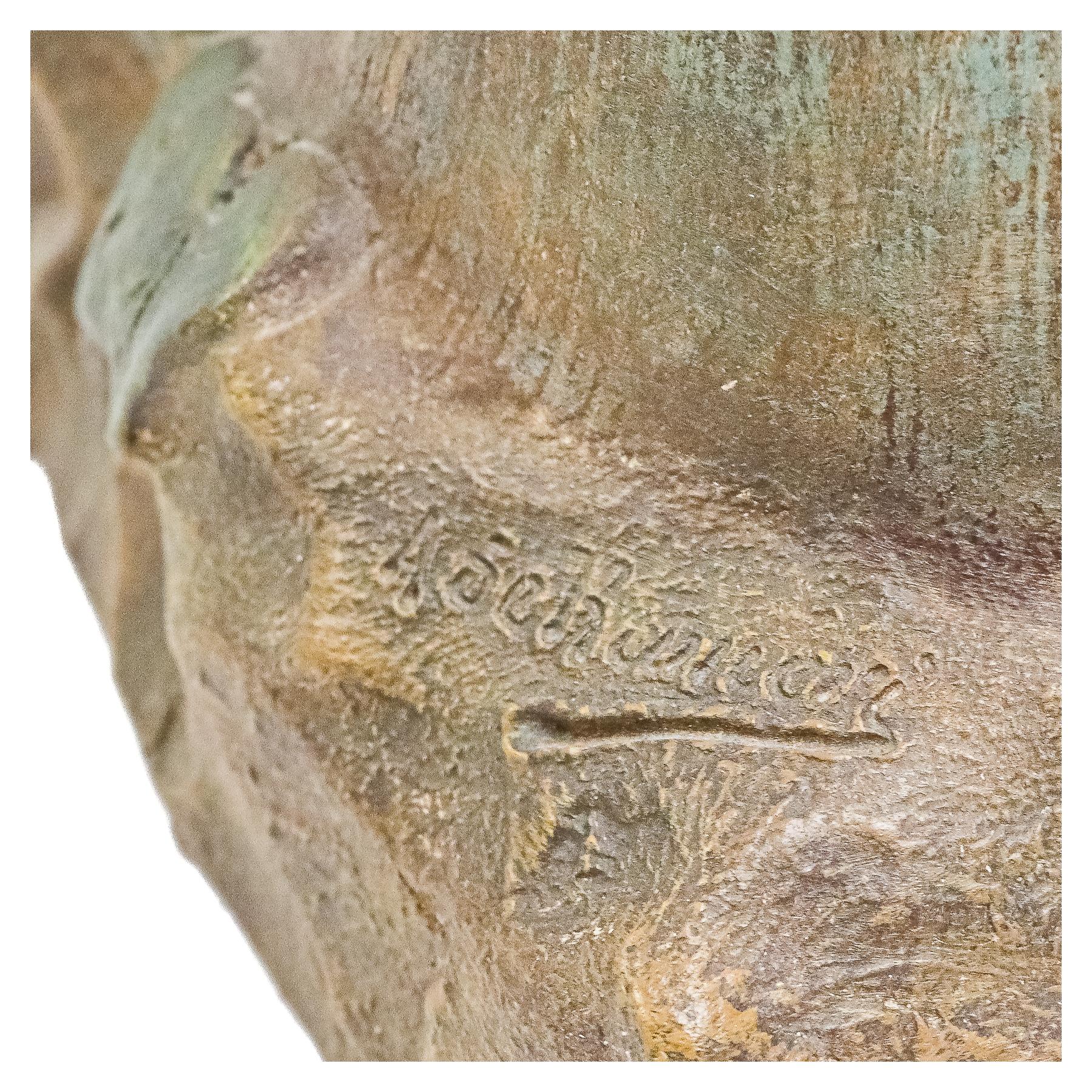 FIGURA EN TERRACOTA AUSTRIACA  DE PRIMER CUARTO DE SIGLO XX