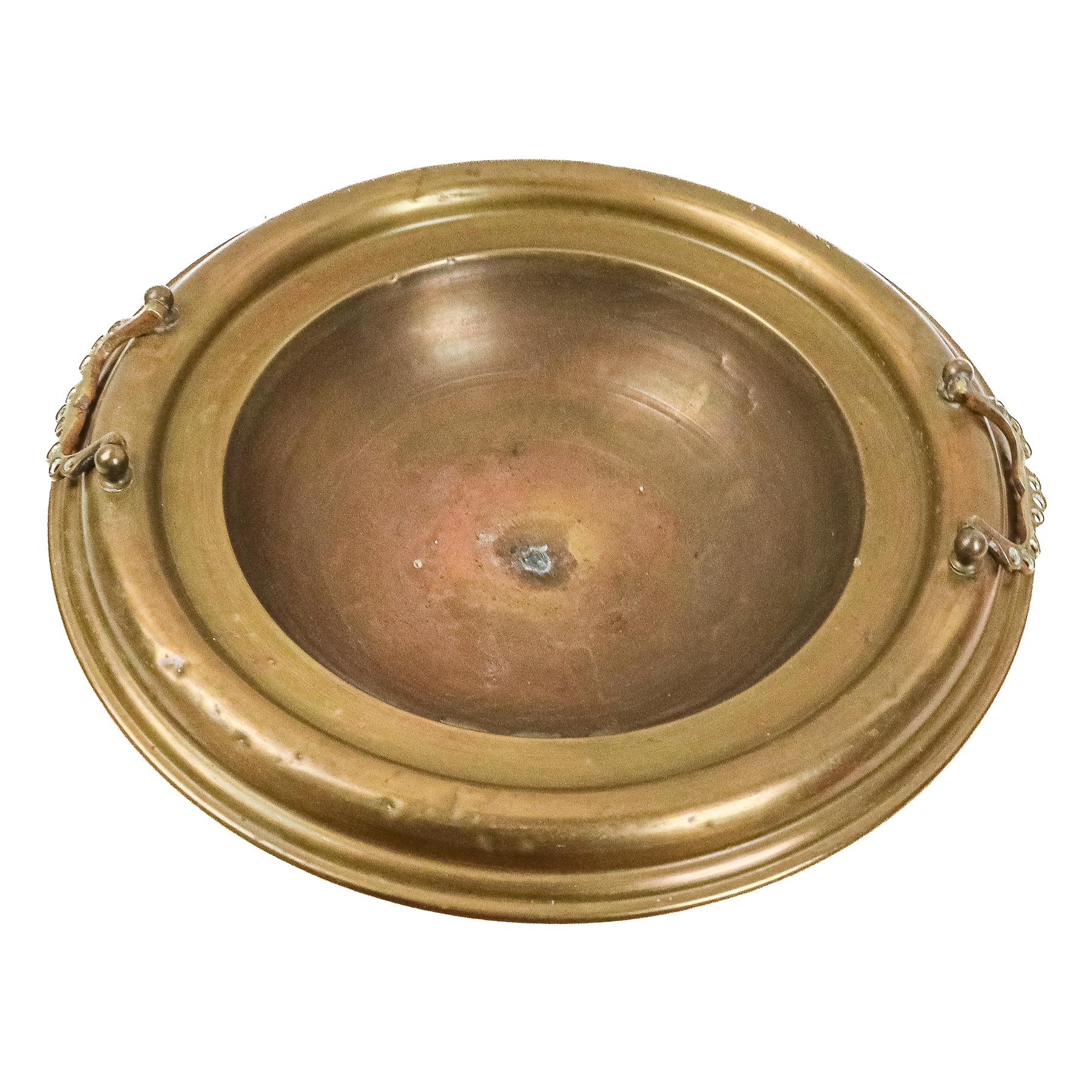 BRASERO DE LATÓN DEL S.XIX