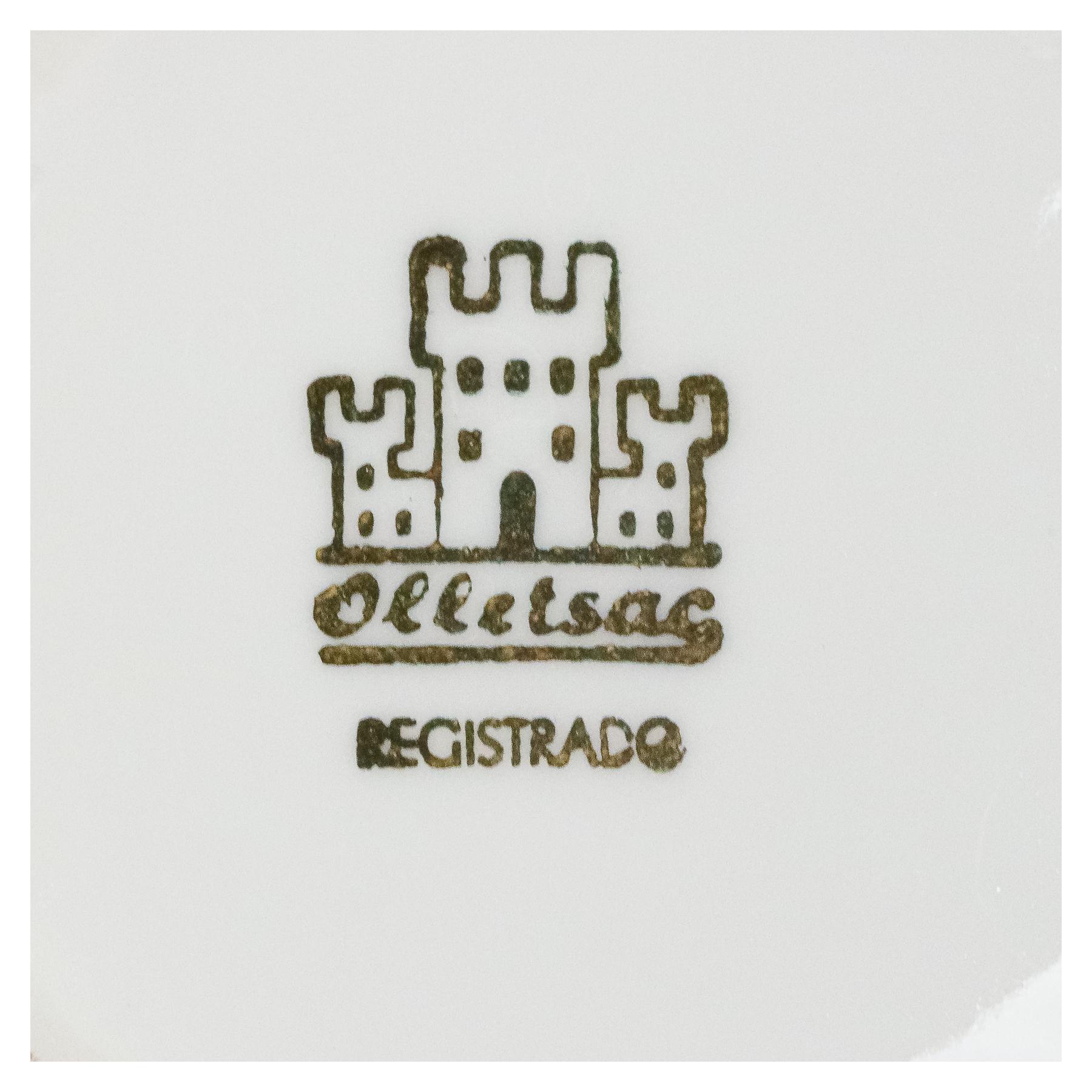 JUEGO DE CAFÉ DE PORCELANA DE MEDIADOS DE SIGLO XX