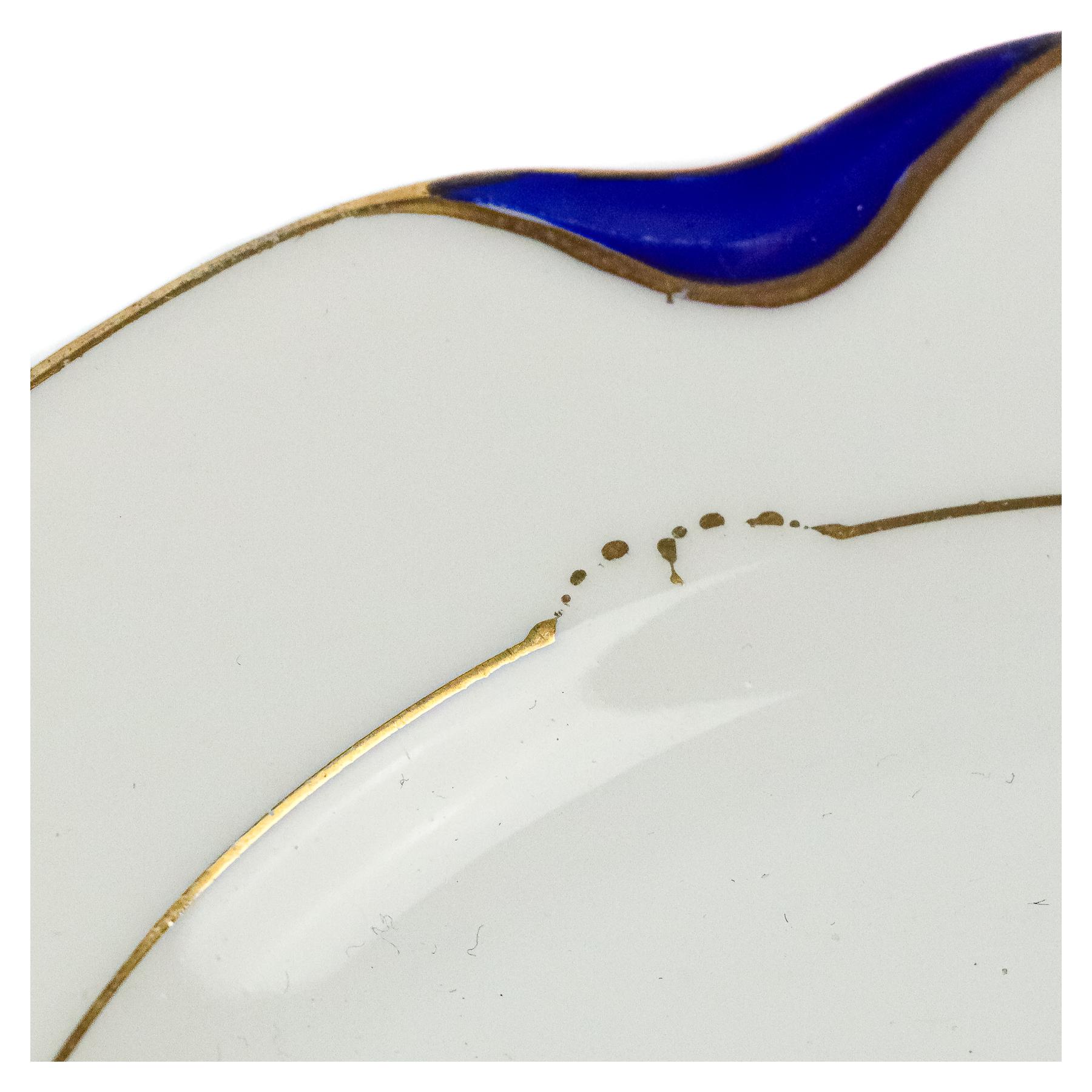 SERVICIO POSTRE DE PORCELANA FRANCESA DE LOS AÑOS 40