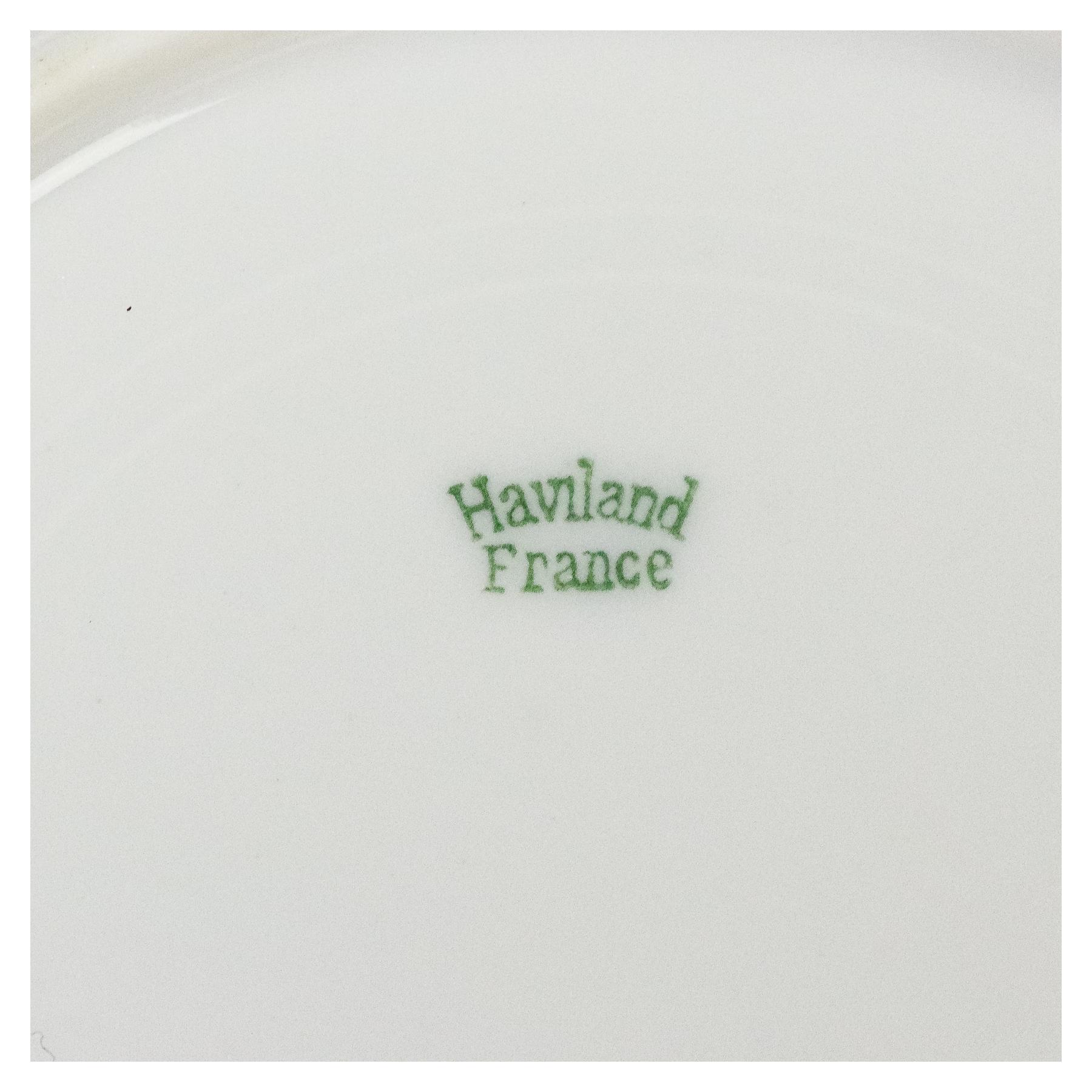 SERVICIO POSTRE DE PORCELANA FRANCESA DE LOS AÑOS 40