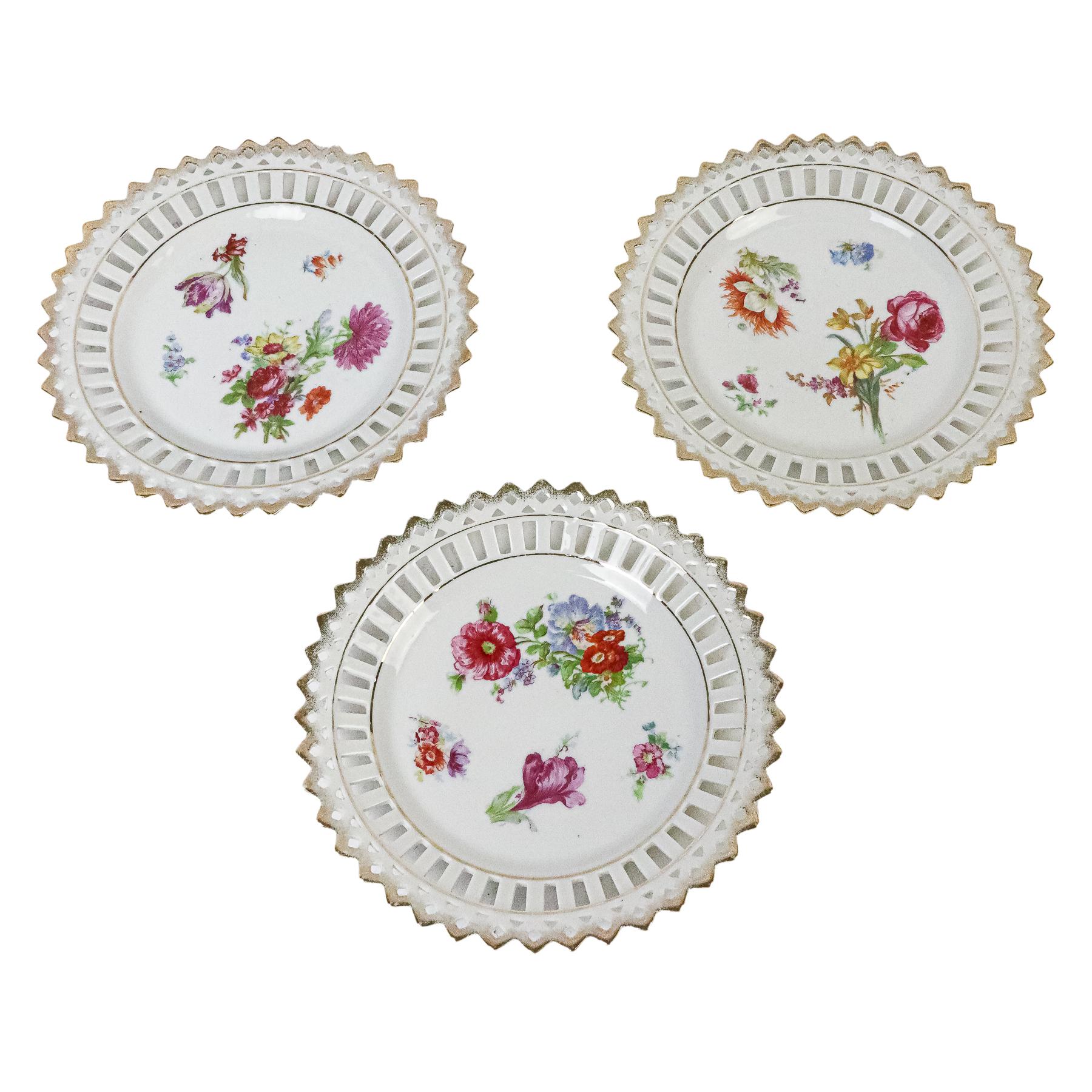 SERVICIO DE POSTRE EN PORCELANA DEL PRIMER TERCIO S. XX