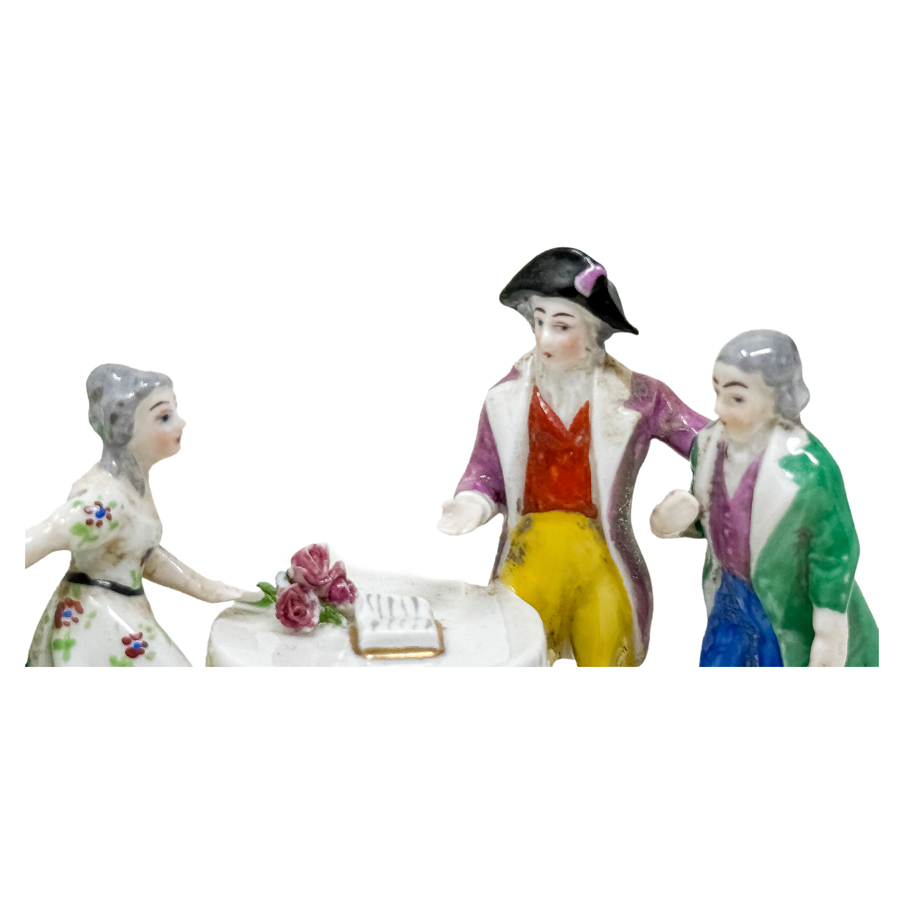 DOS FIGURAS EN PORCELANA DE MEDIADOS DEL S.XX