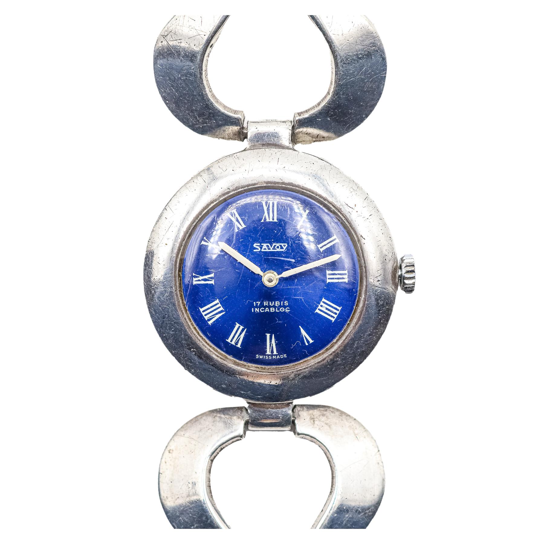 RELOJ DE PULSERA DE PLATA AÑOS 80