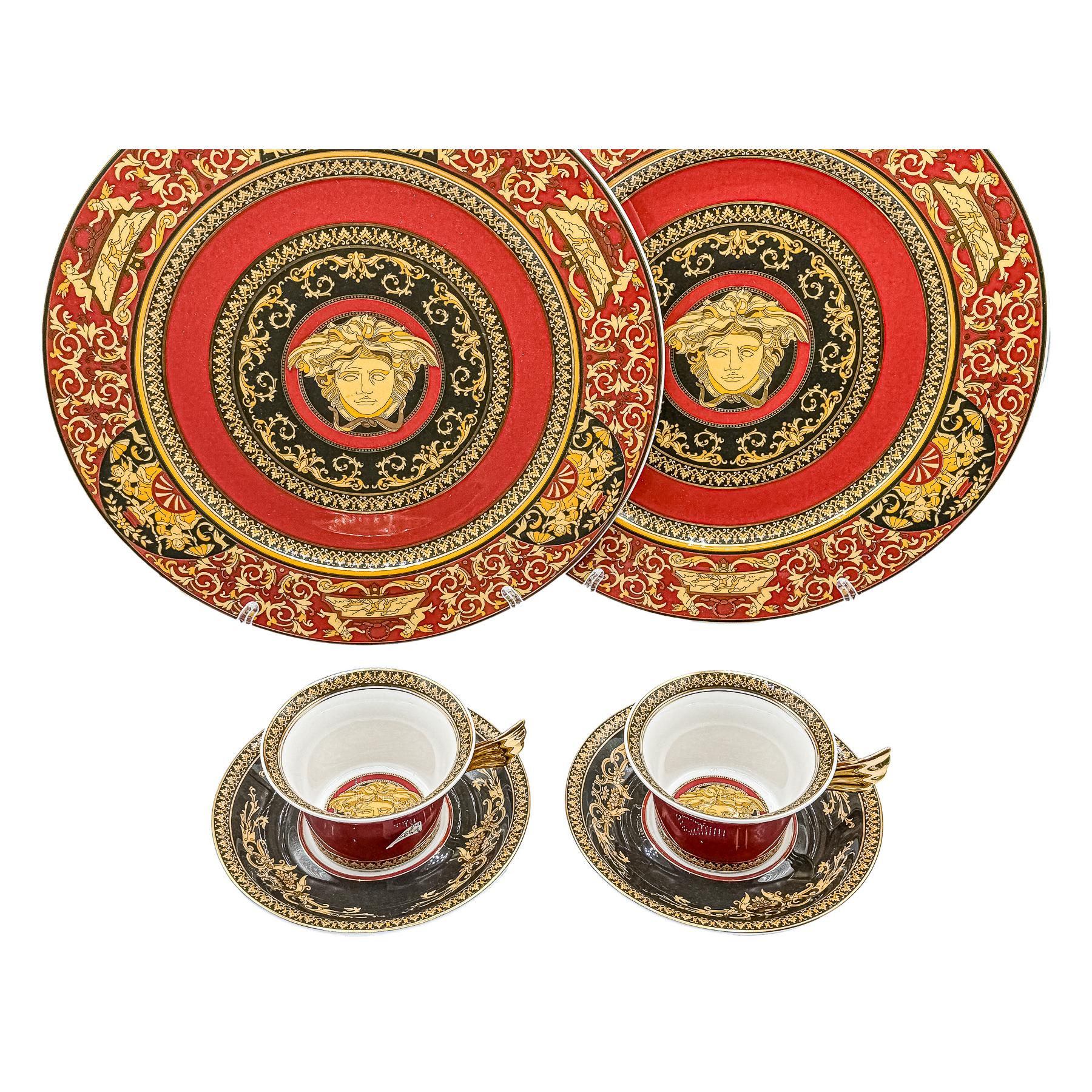 SERVICIO TU Y YO DE DESAYUNO VERSACE