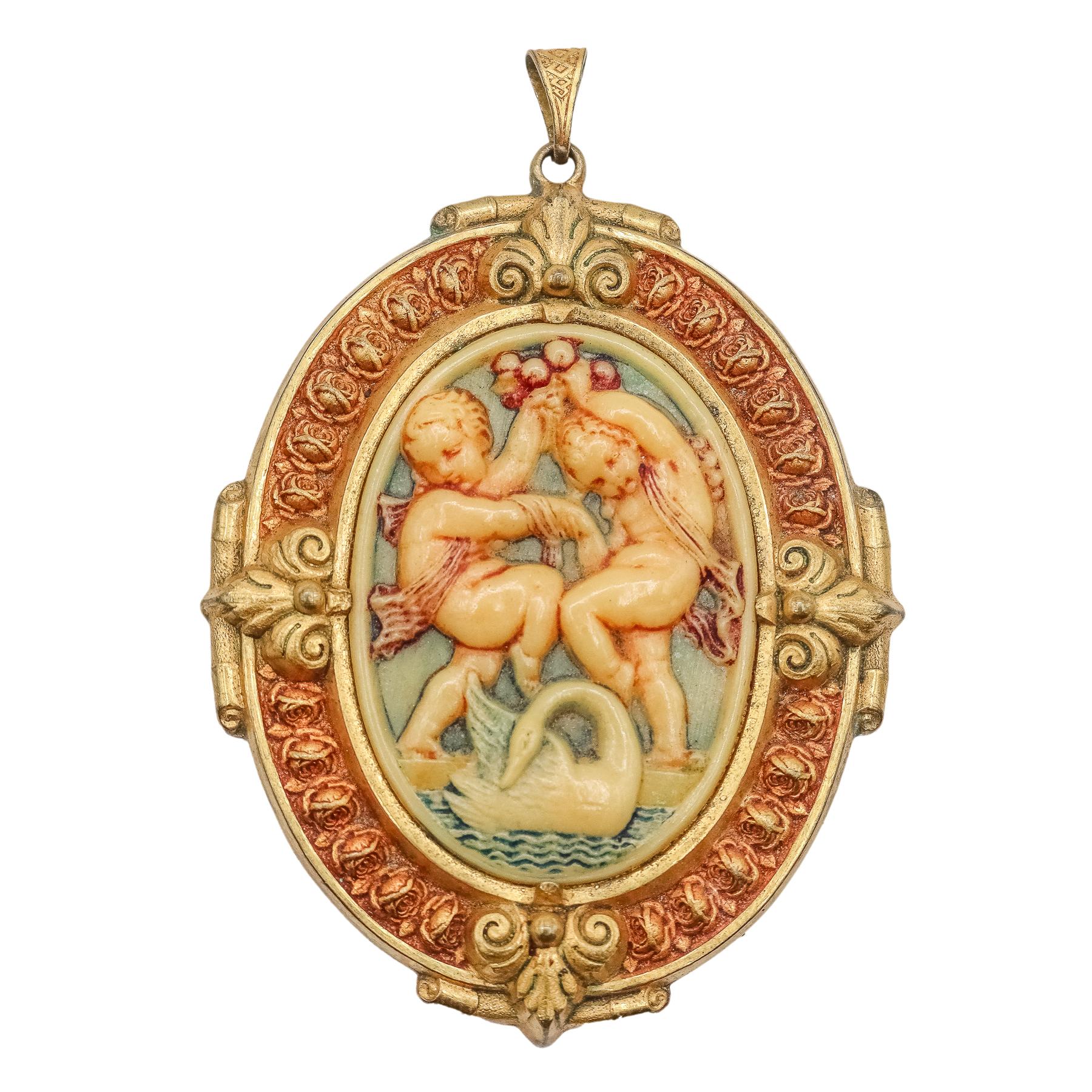 COLGANTES Y BROCHE DE BISUTERIA DEL S.XIX Y PPS. DEL S.XX