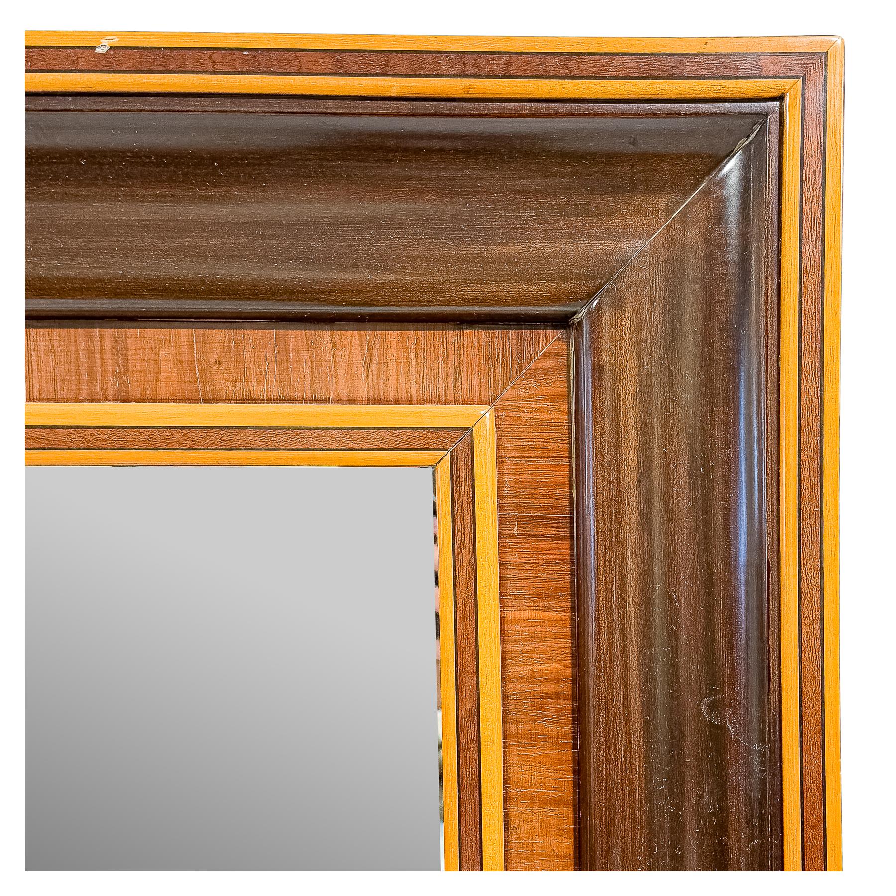 GRAN ESPEJO DE PARED DE ESTILO ISABELINO