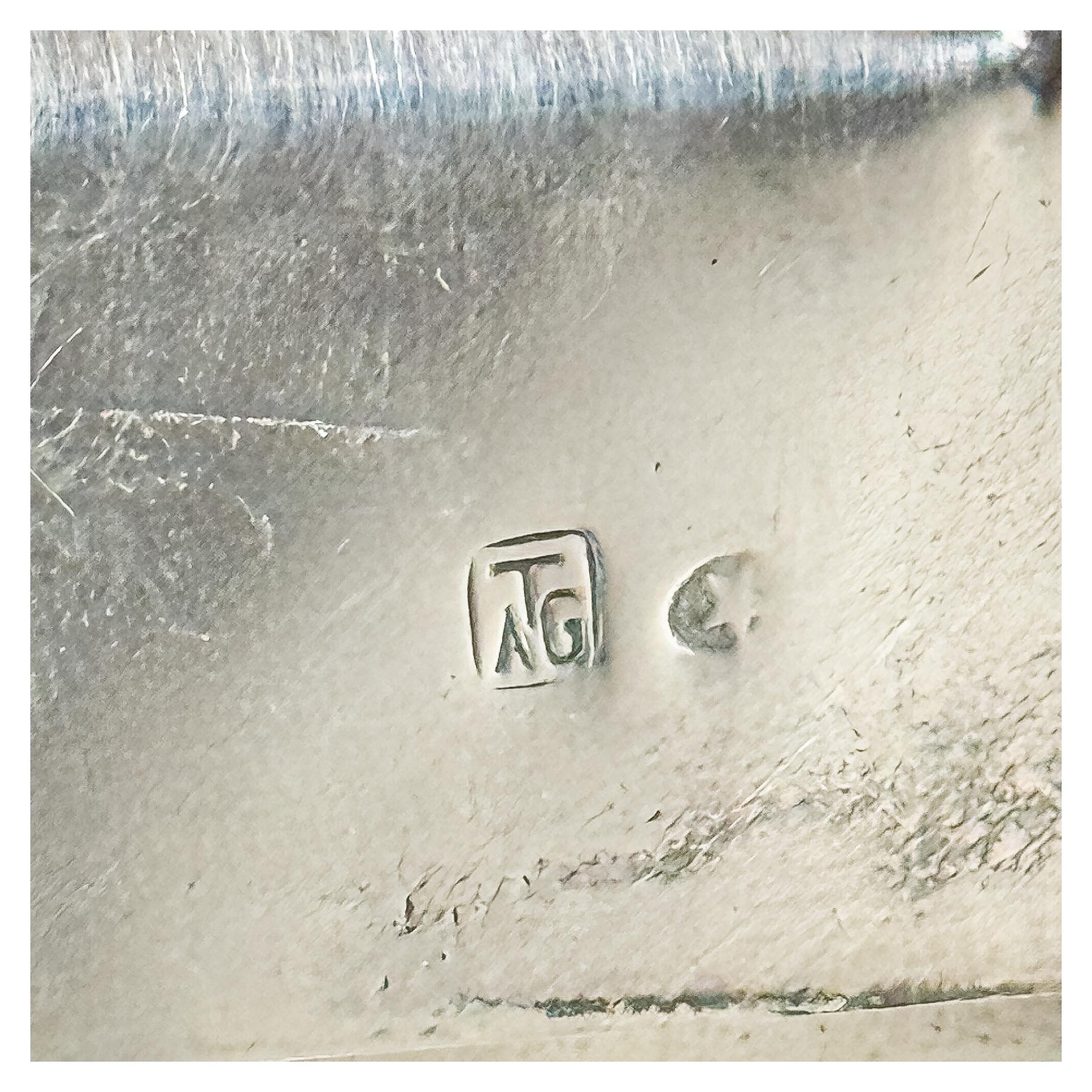 CONJUNTO DE OBJETOS DE PLATA DE LA DEGUNDA MITAD S. XX