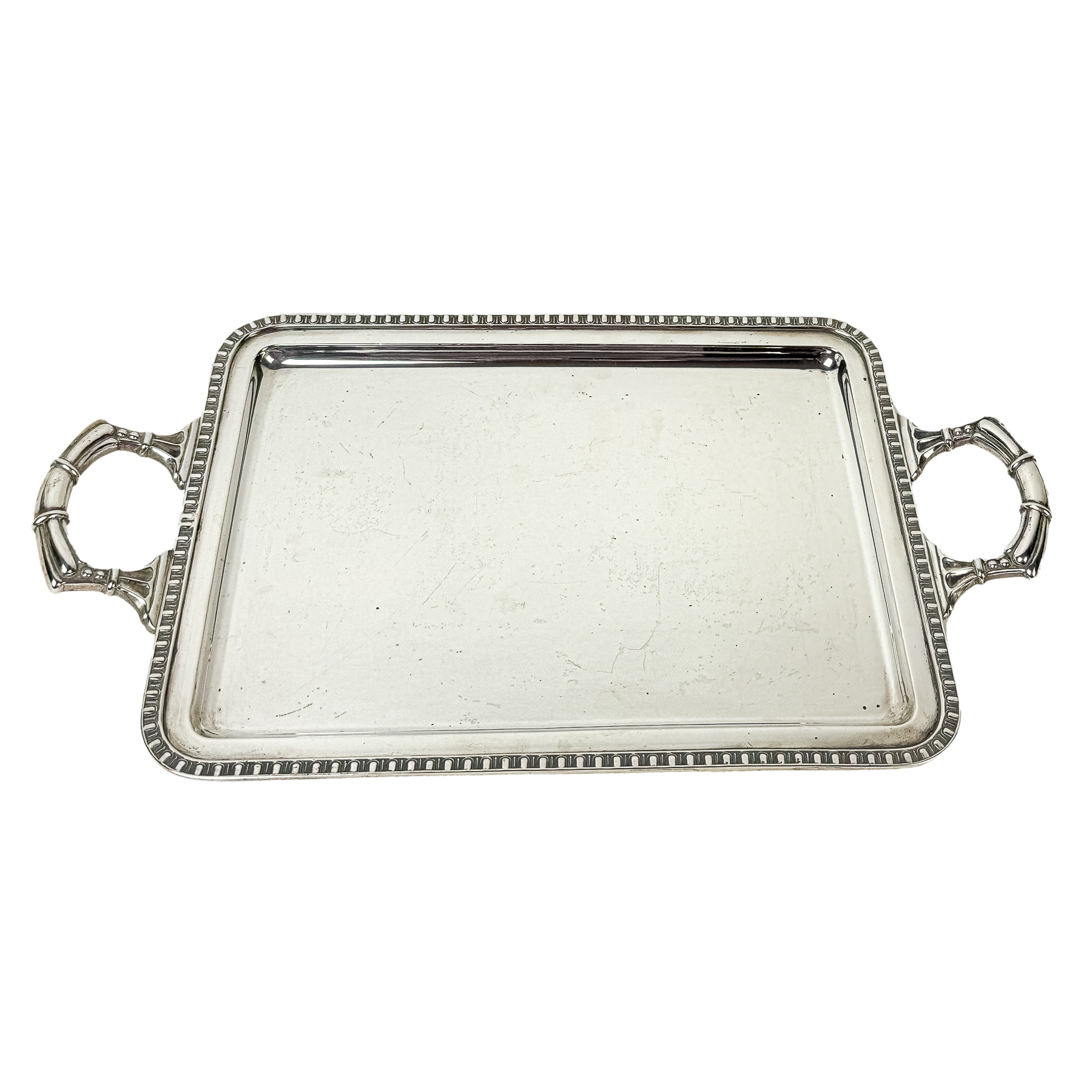 BANDEJA DE PLATA DE MEDIADOS DE SIGLO XX