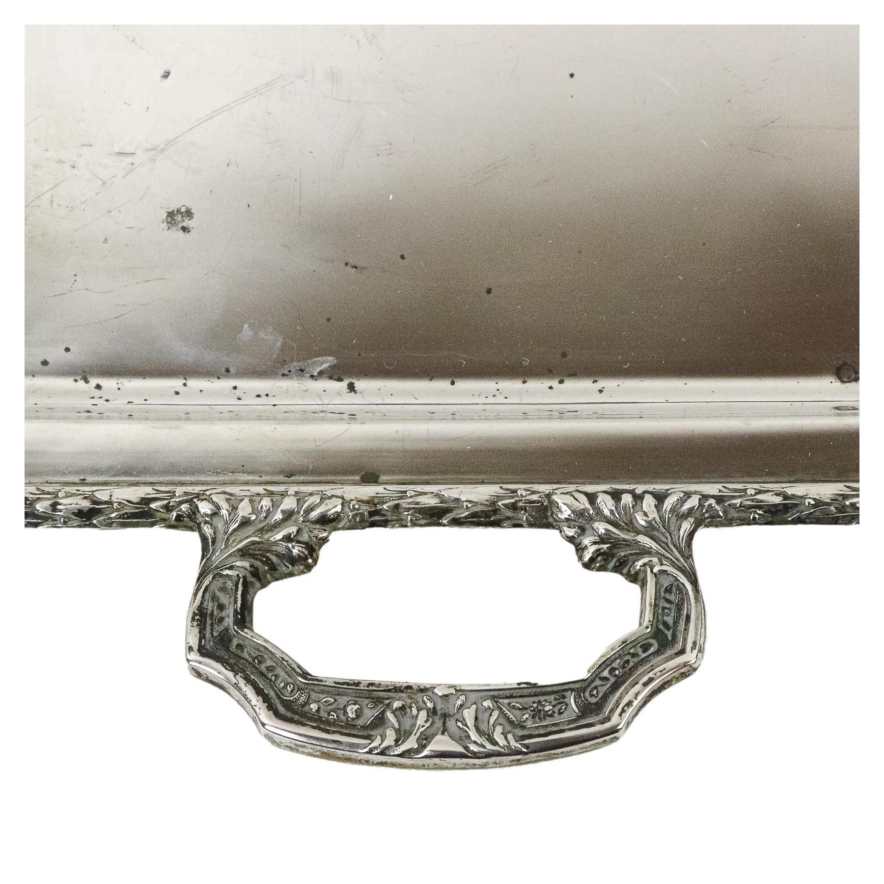 BANDEJA CON DOS ASAS DE MEDIADOS DE SIGLO XX