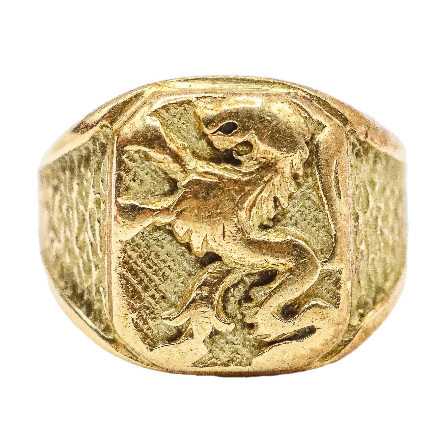 SORTIJA SELLO DE MEDIADOS DEL S.XX