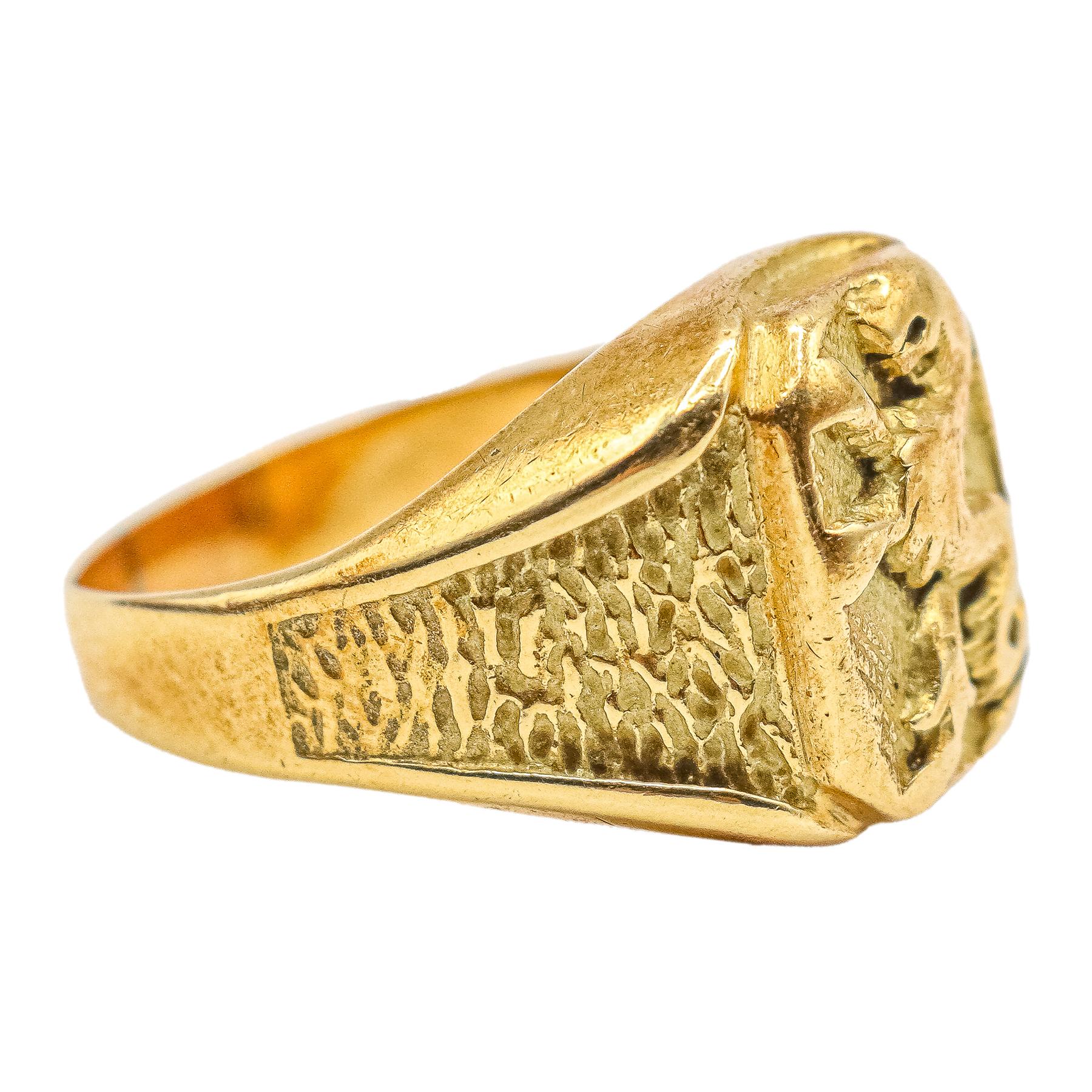 SORTIJA SELLO DE MEDIADOS DEL S.XX