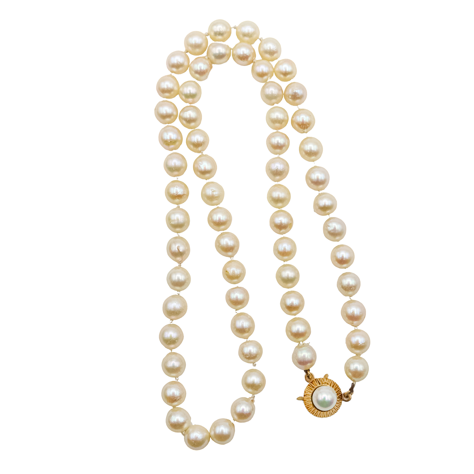 COLLAR PERLAS CIERRE ORO