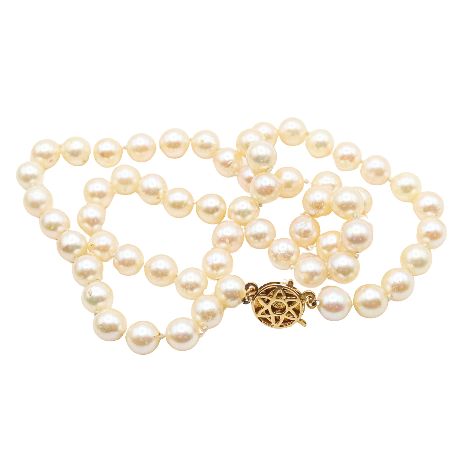 COLLAR PERLAS CIERRE ORO