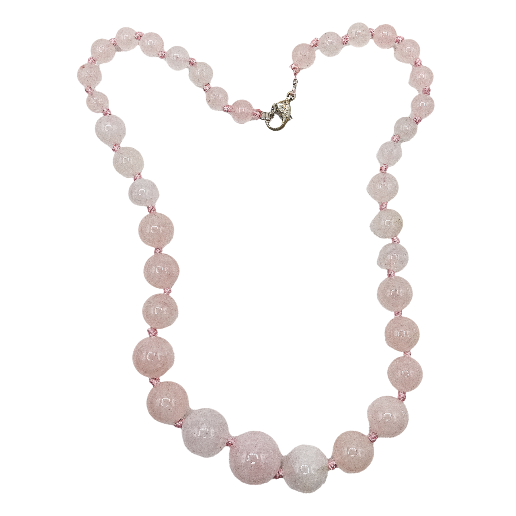 COLLAR GARGANTILLA DE CUARZO ROSA