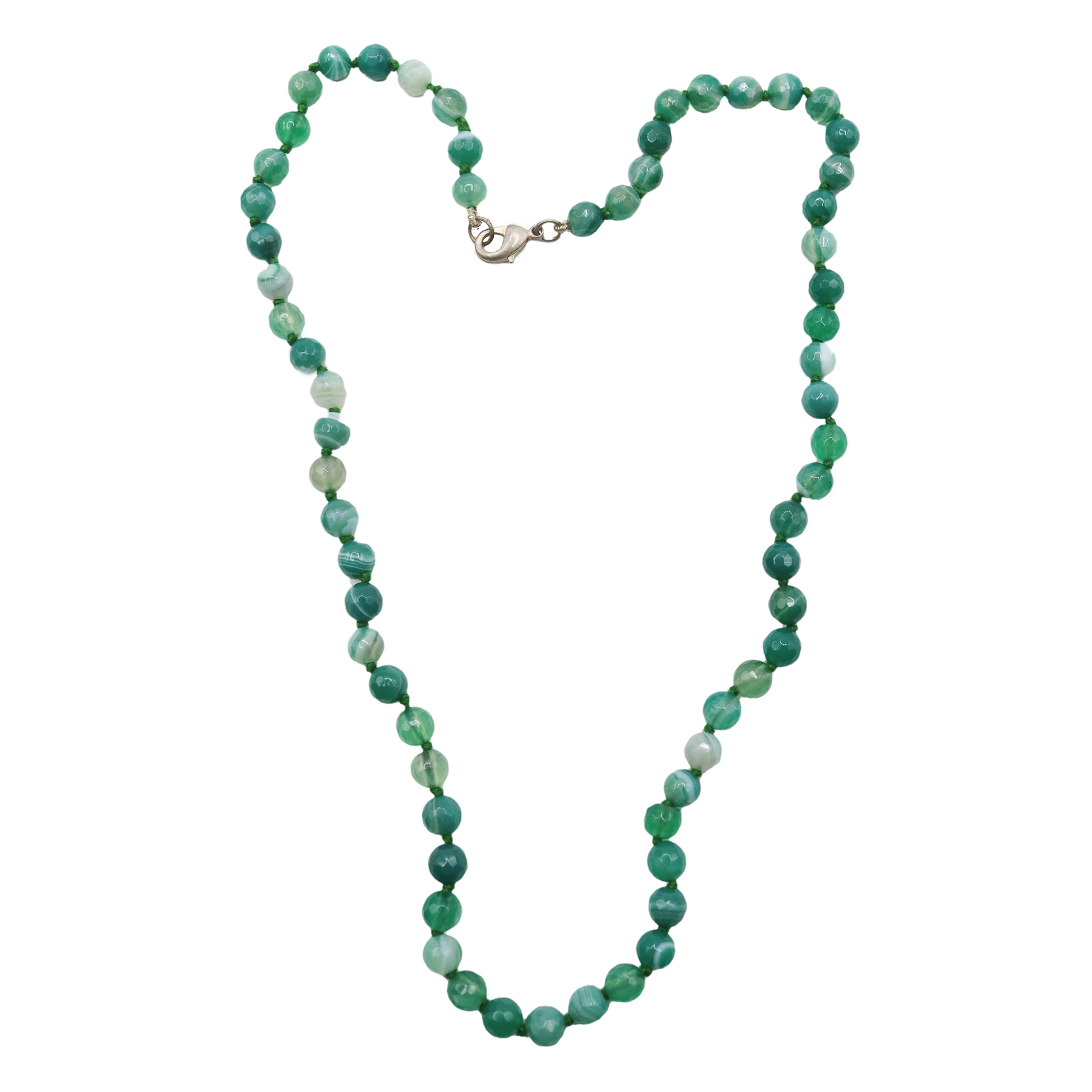 COLLAR GARGANTILLA DE ÁGATA VERDE