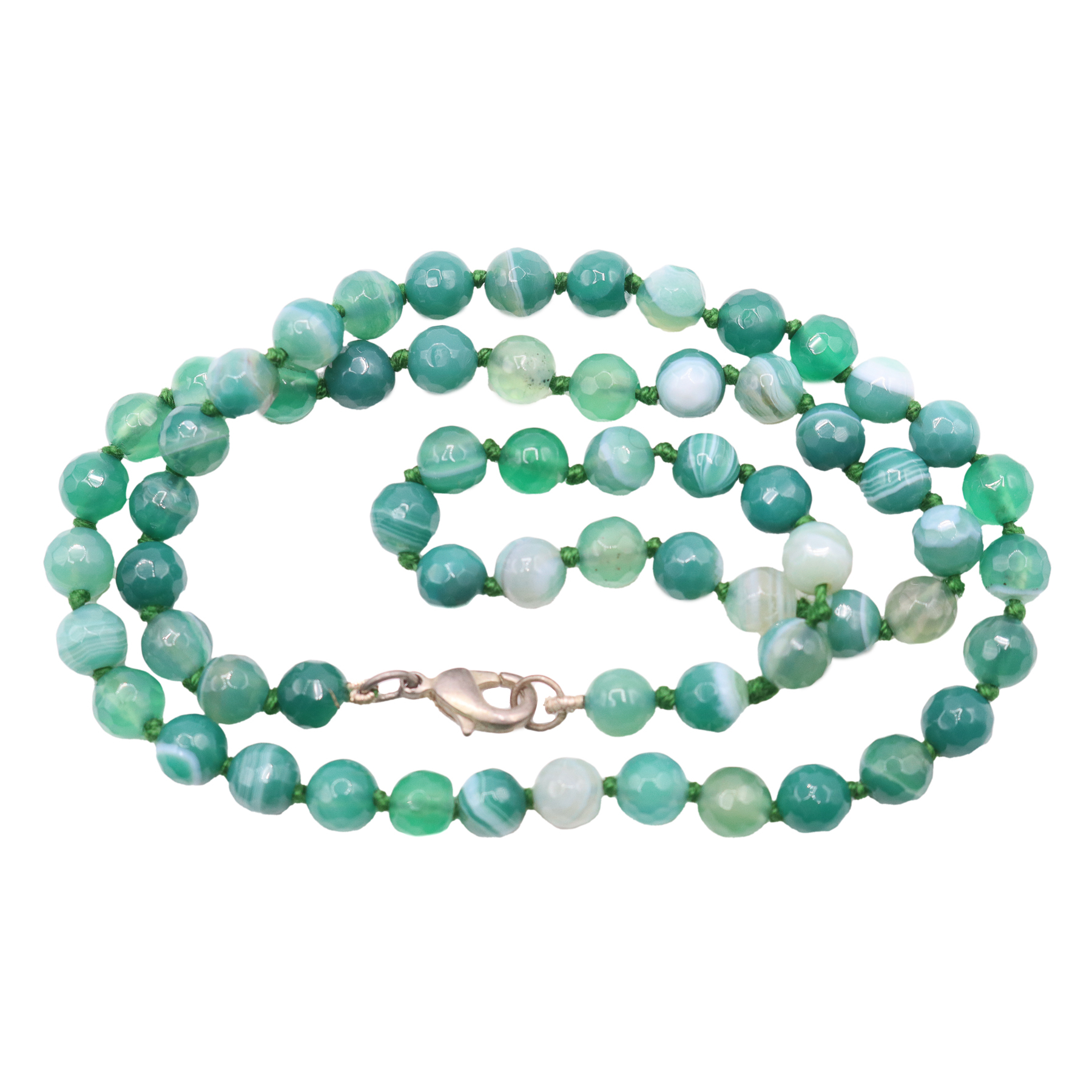 COLLAR GARGANTILLA DE ÁGATA VERDE