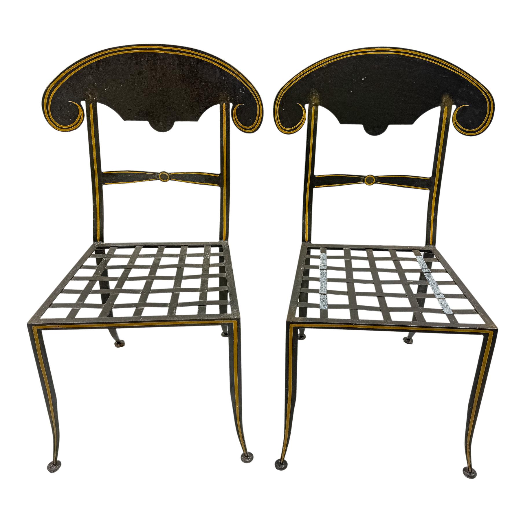 SEIS SILLAS CORDOBESAS DE HIERRO DE LA SEGUNDA MITAD  S. XX