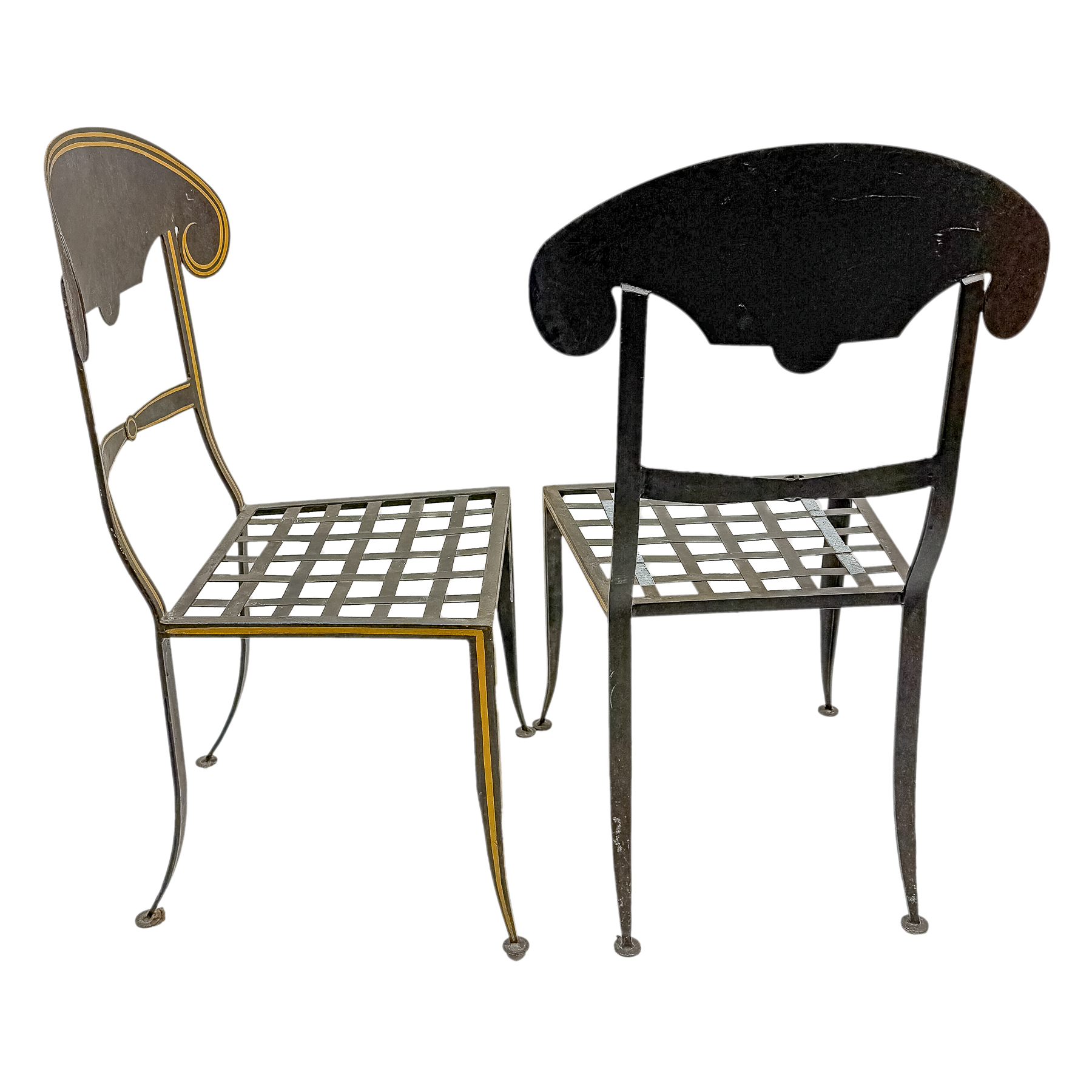 SEIS SILLAS CORDOBESAS DE HIERRO DE LA SEGUNDA MITAD  S. XX