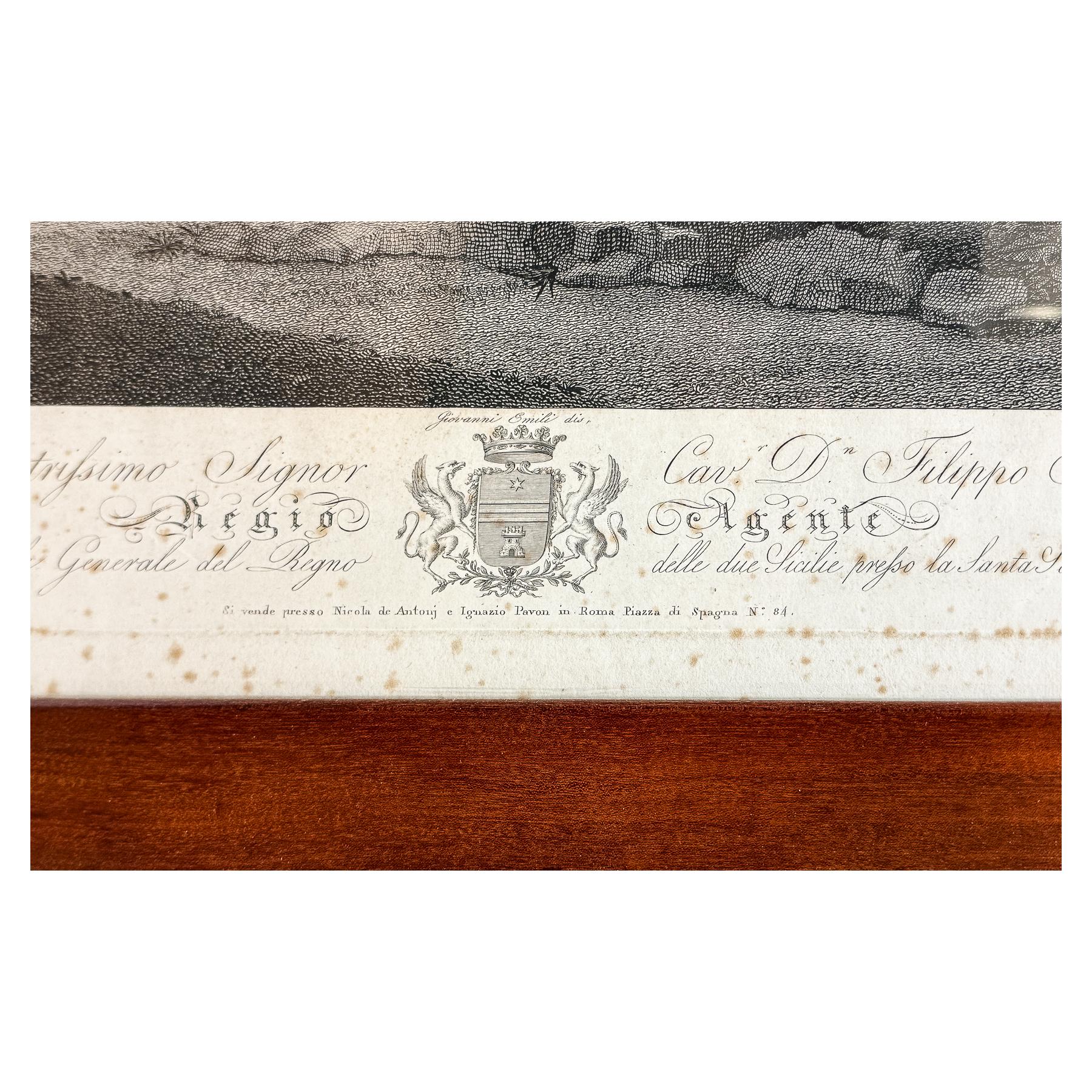 PAREJA DE GRABADOS ENMARCADOS PRIMER TERCIO SIGLO XIX