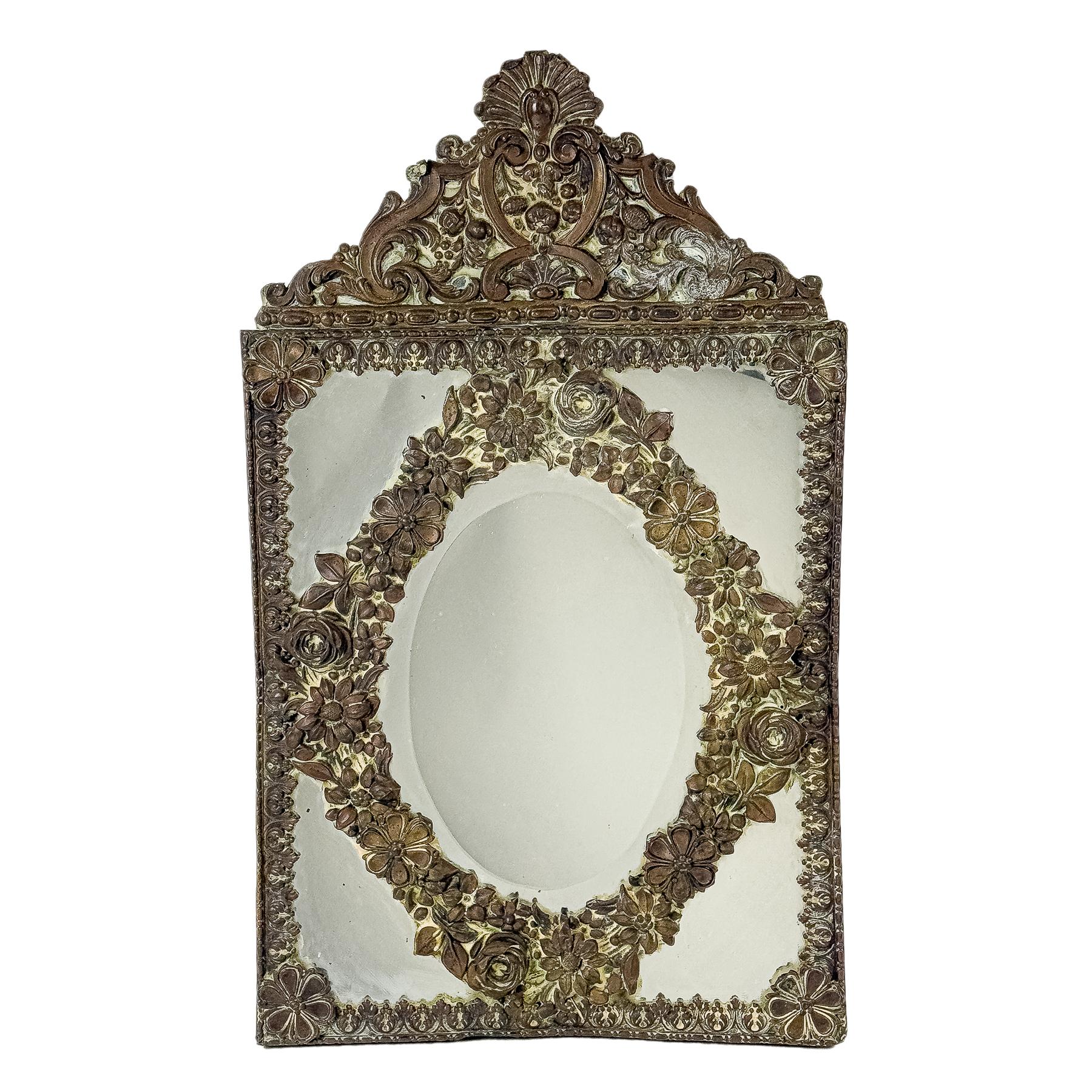 ESPEJO DE PARED HOLANDÉS DEL ÚLTIMO CUARTO DE S. XIX