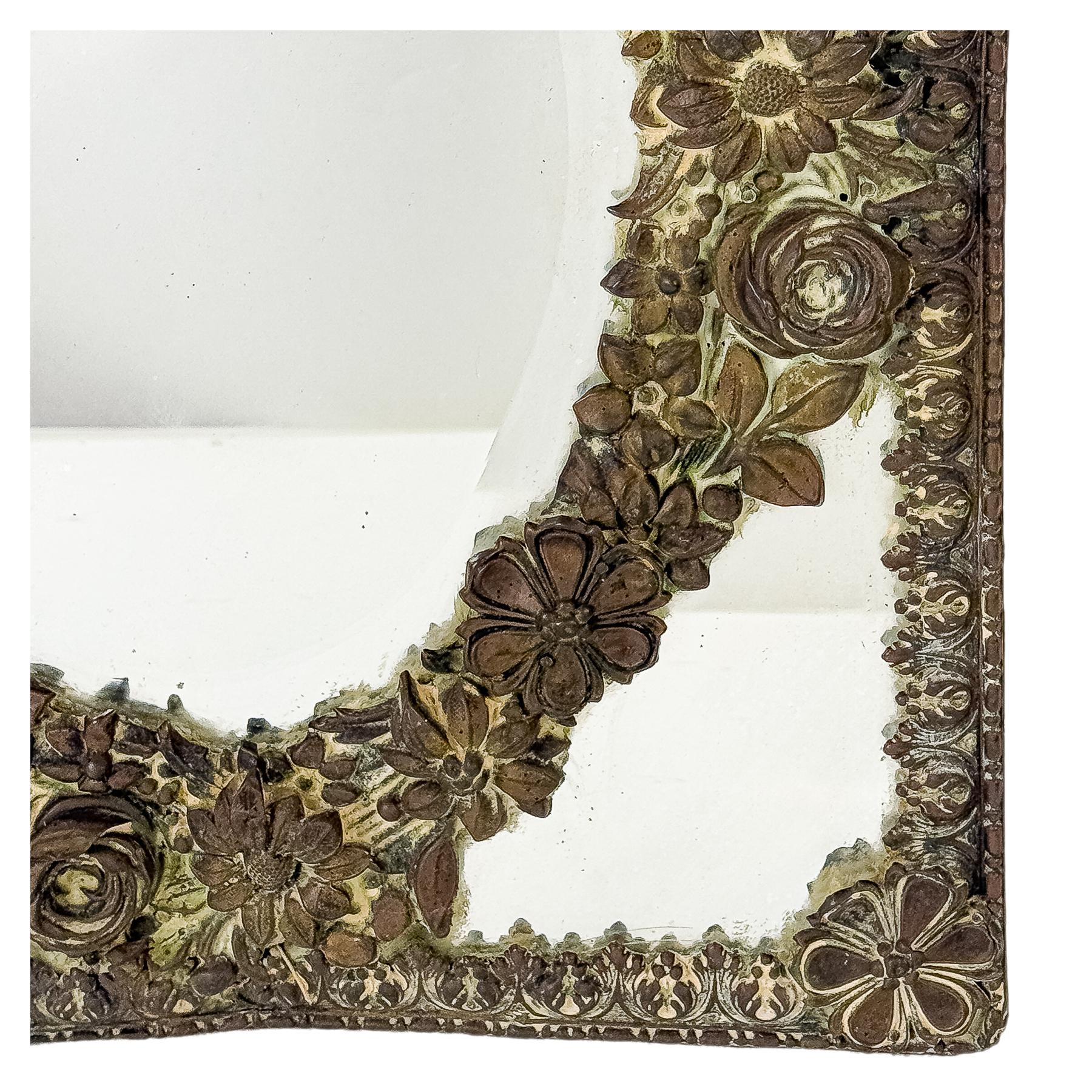 ESPEJO DE PARED HOLANDÉS DEL ÚLTIMO CUARTO DE S. XIX