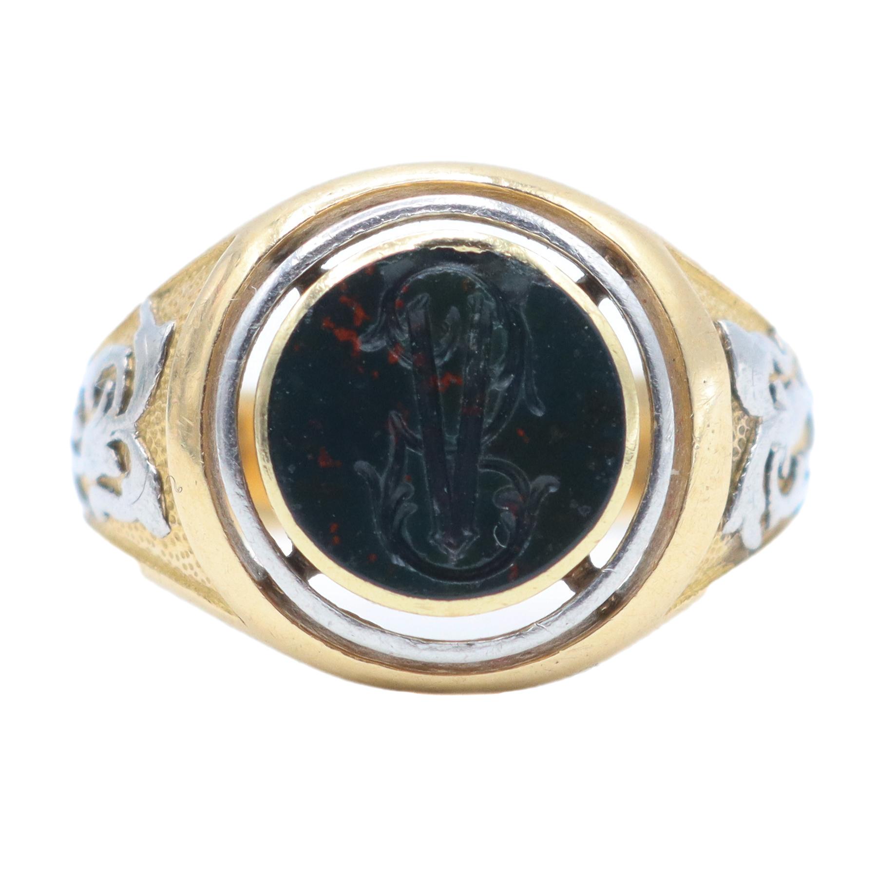 SORTIJA SELLO DE MEDIADOS S.XX