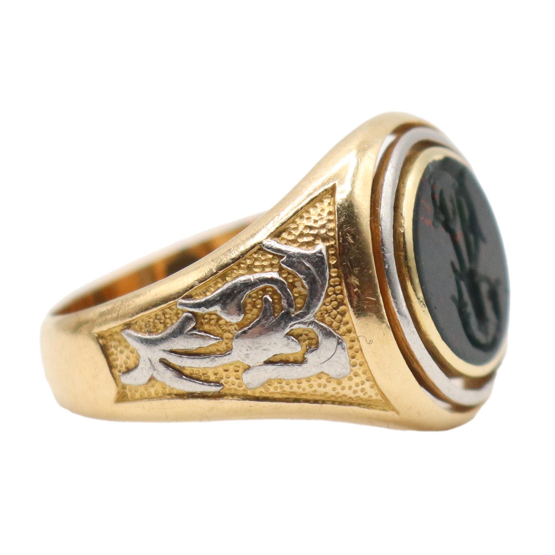 SORTIJA SELLO DE MEDIADOS S.XX