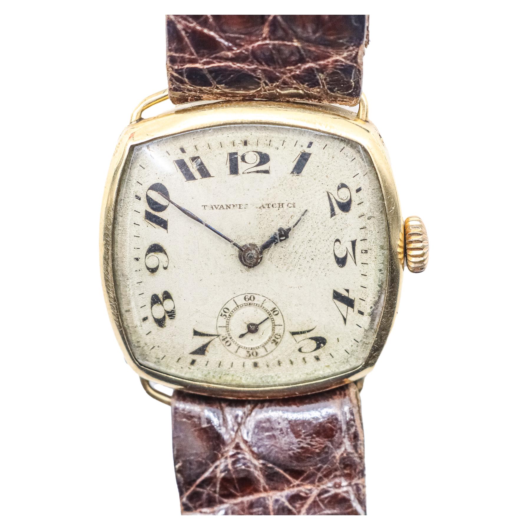 RELOJ PULSERA TAVANNES WATCH Co, AÑOS 40