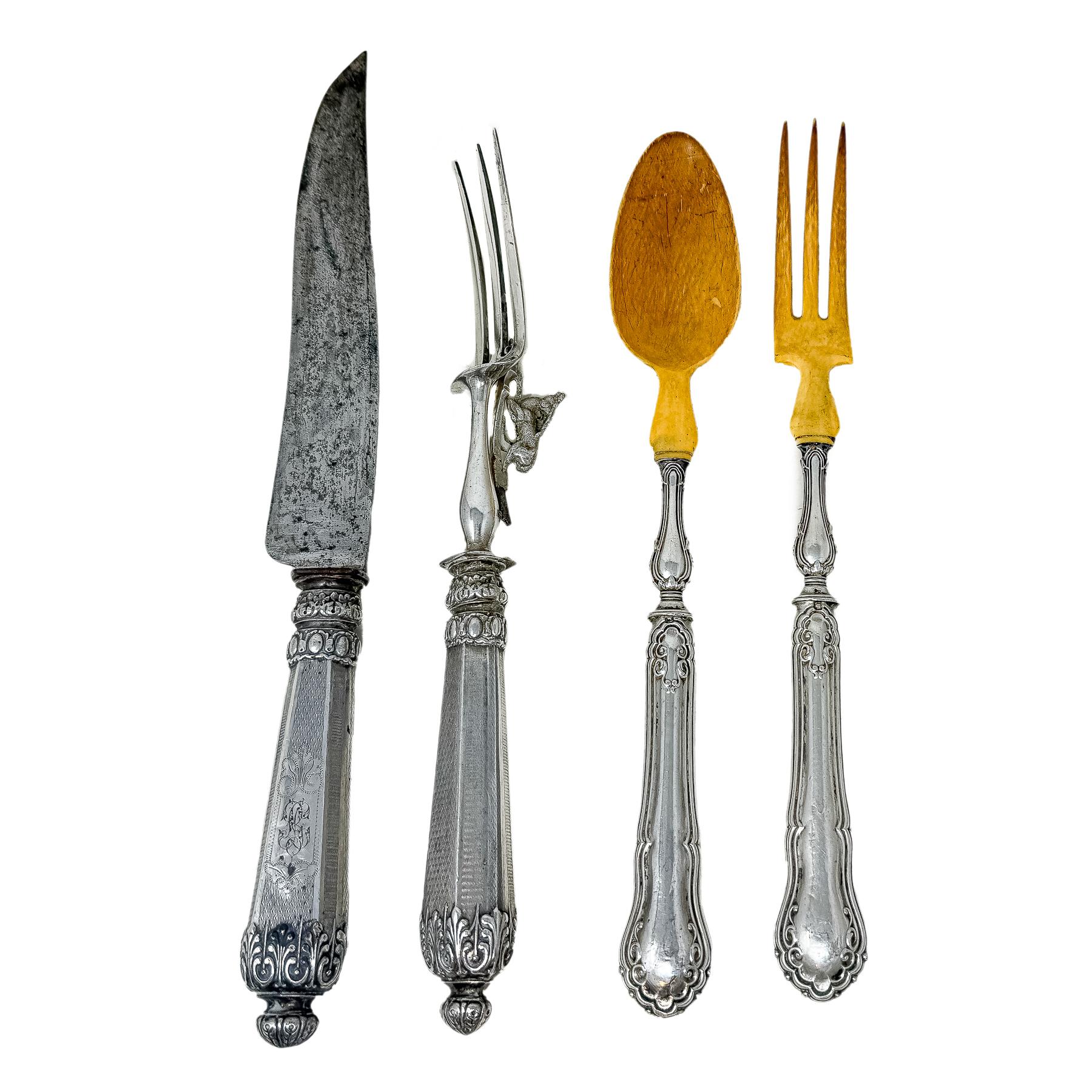 CUBIERTOS DE SERVIR DE FINALES DEL S.XIX