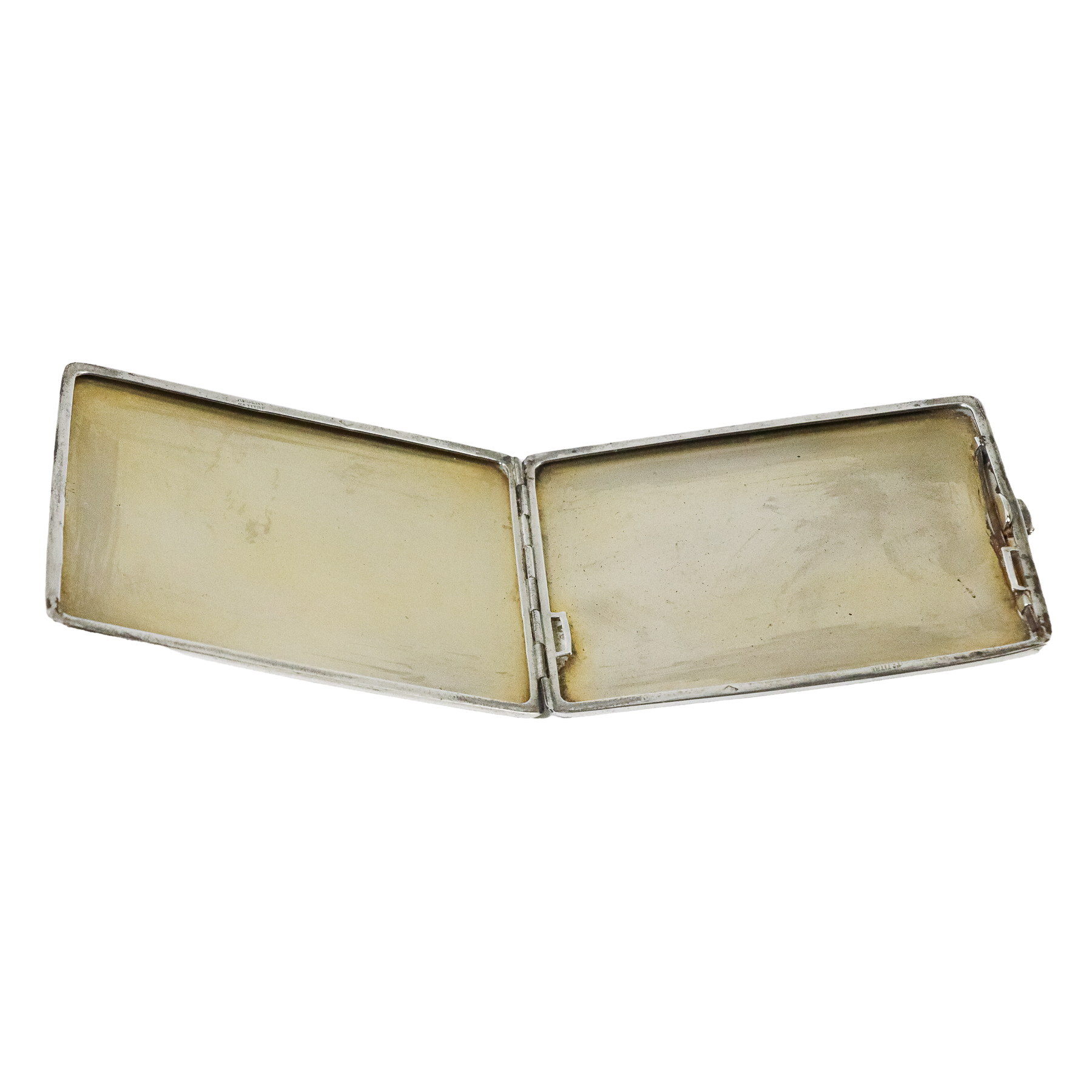 CIGARRERA DE PLATA DE MEDIADOS DE SIGLO XX