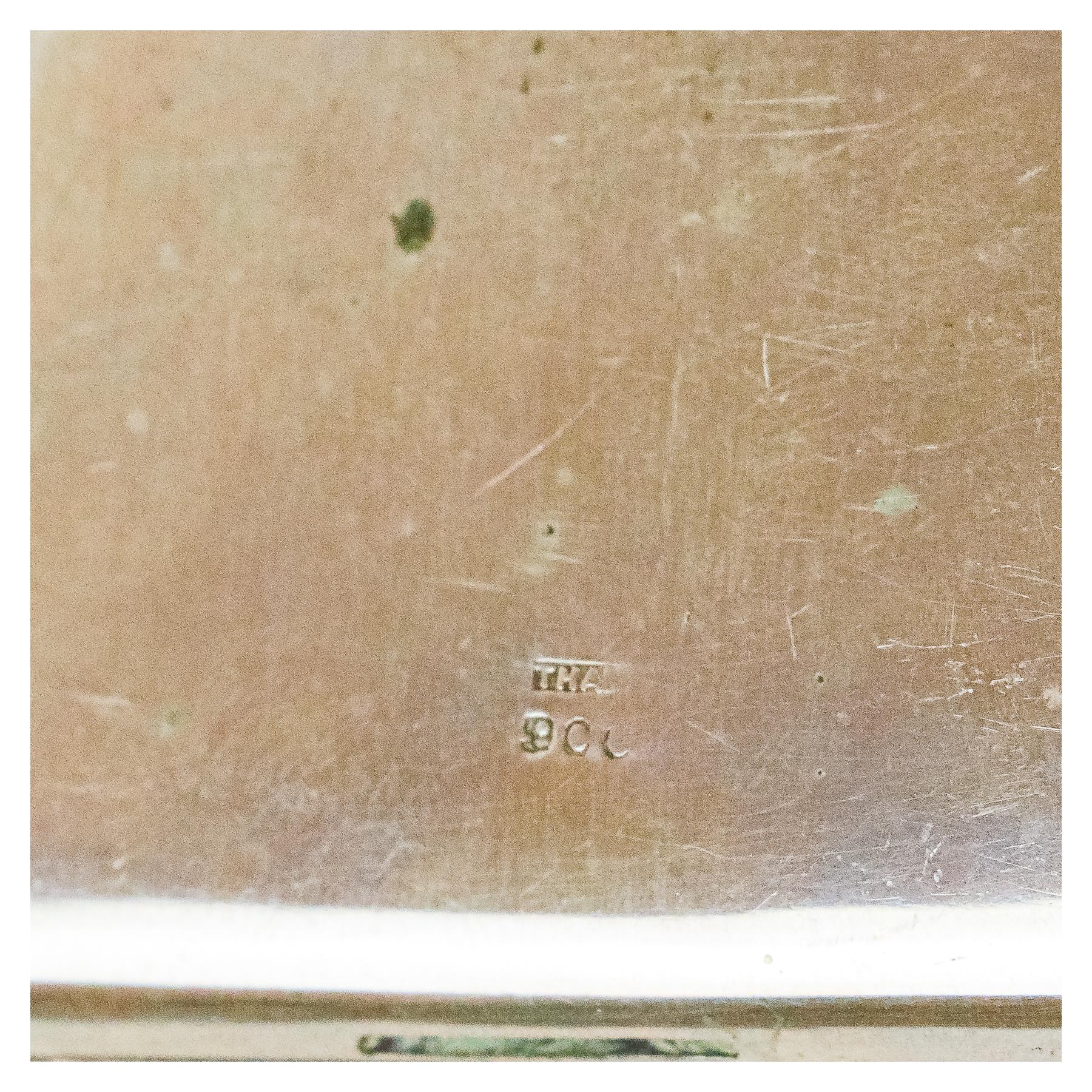 TABAQUERA DE PLATA DE MEDIADOS DE SIGLO XX