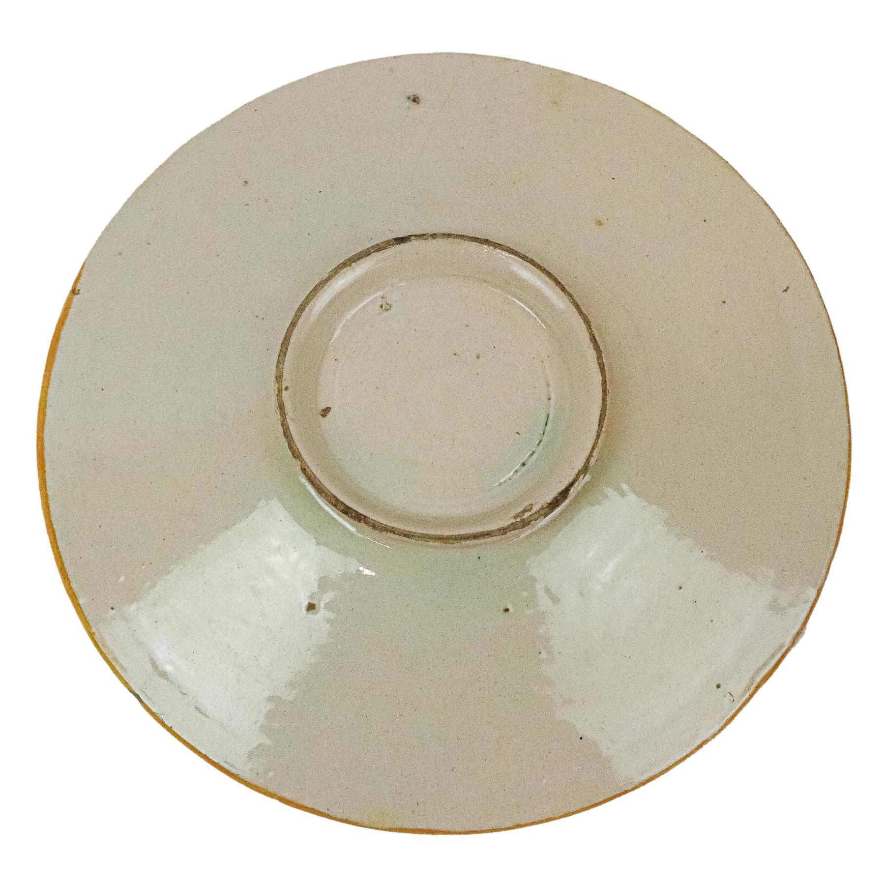 PLATO EN CERÁMICA ITALIANA DE PÉSARO PRIMERA MITAD S. XX